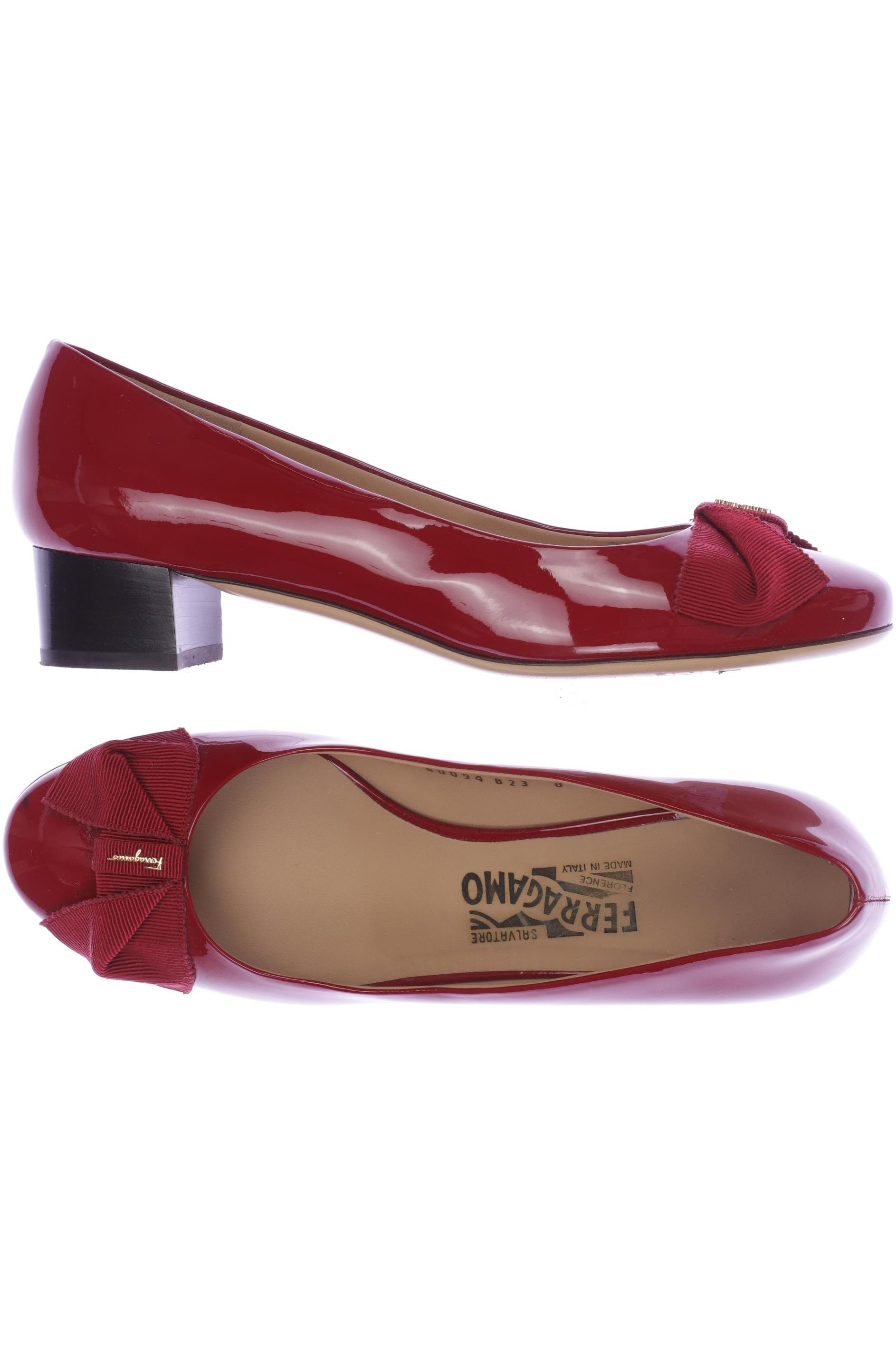 

Salvatore Ferragamo Damen Pumps, rot, Gr. 8
