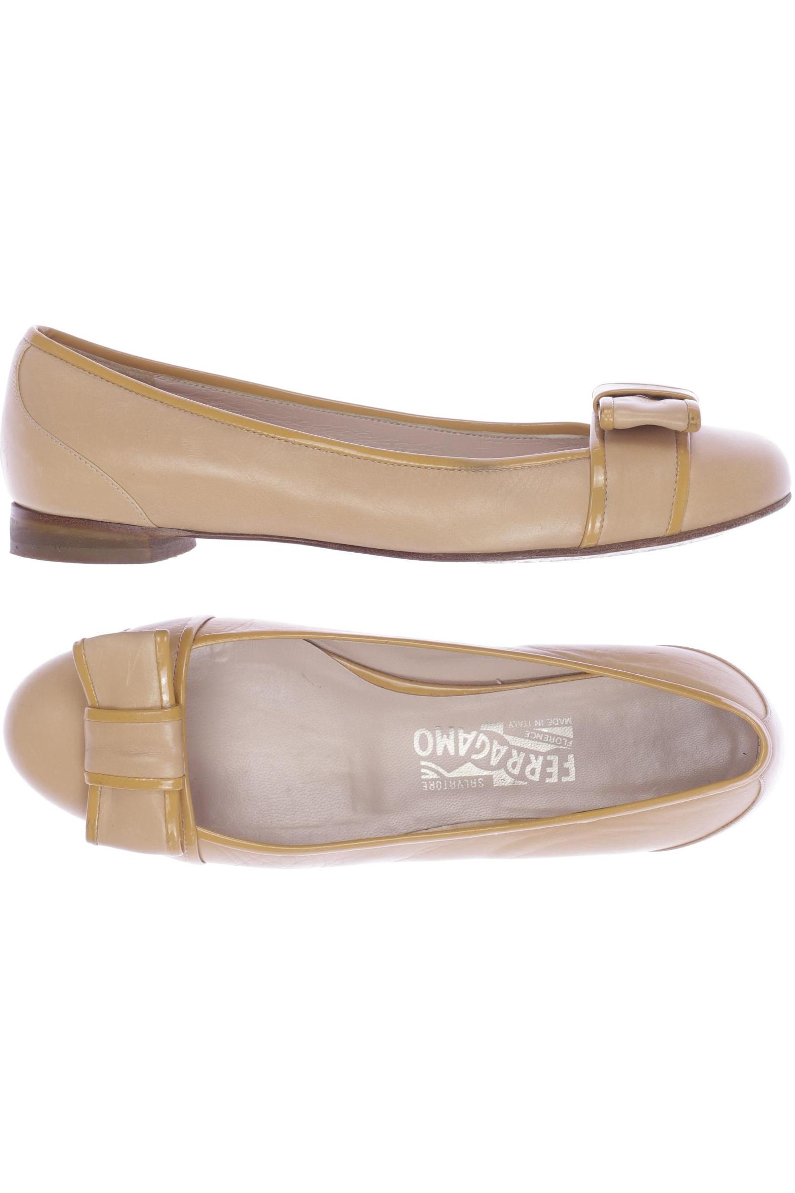 

Salvatore Ferragamo Damen Ballerinas, beige, Gr. 37.5