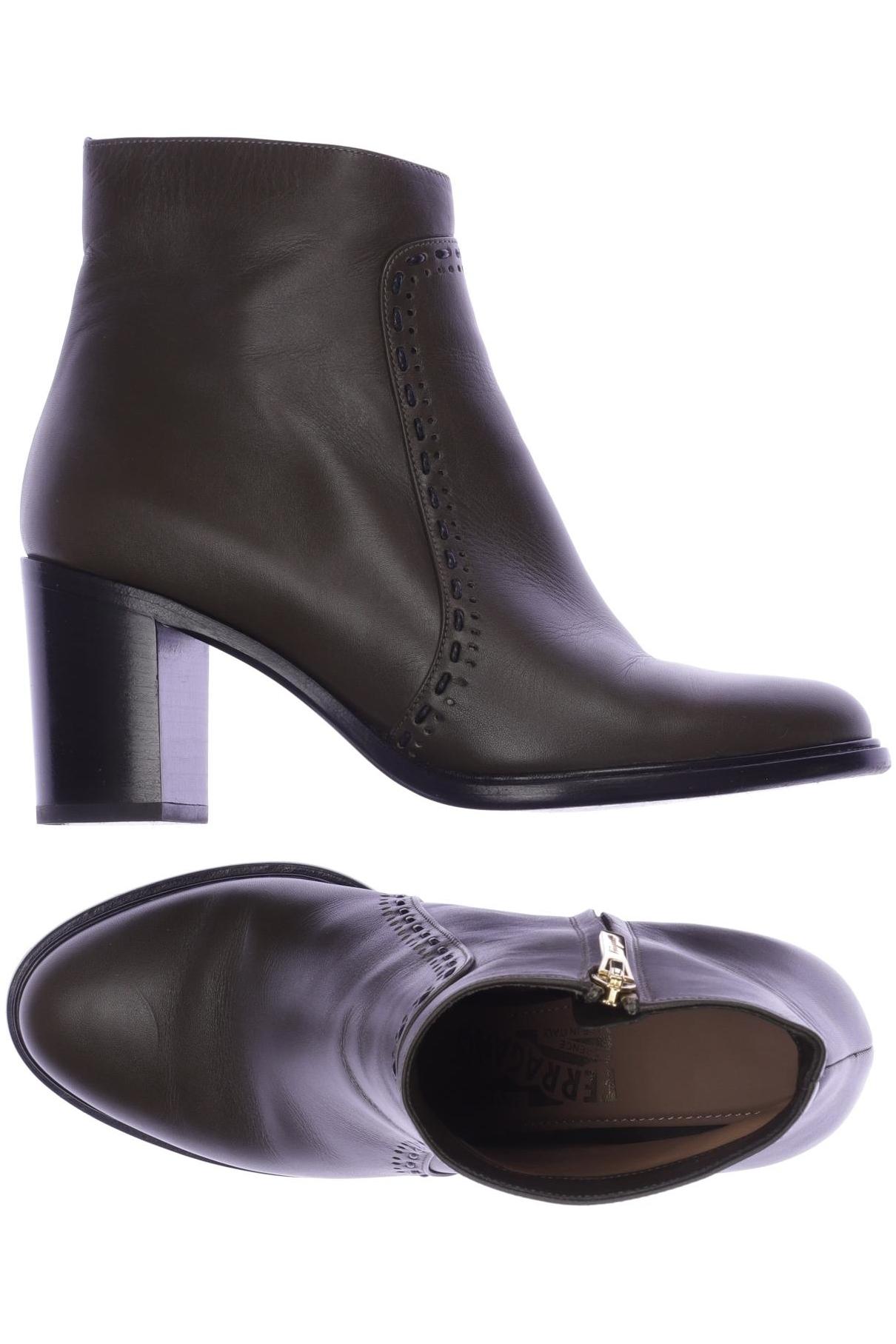 

Salvatore Ferragamo Damen Stiefelette, grün, Gr. 6