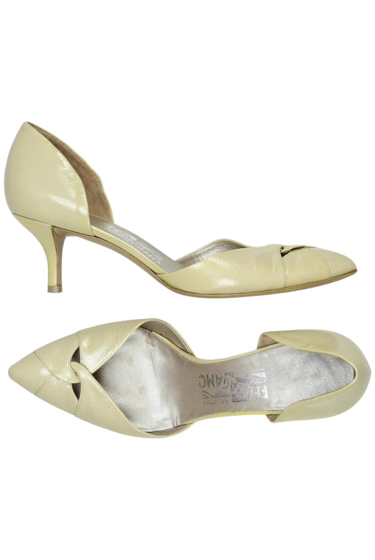 

Salvatore Ferragamo Damen Pumps, beige, Gr. 6