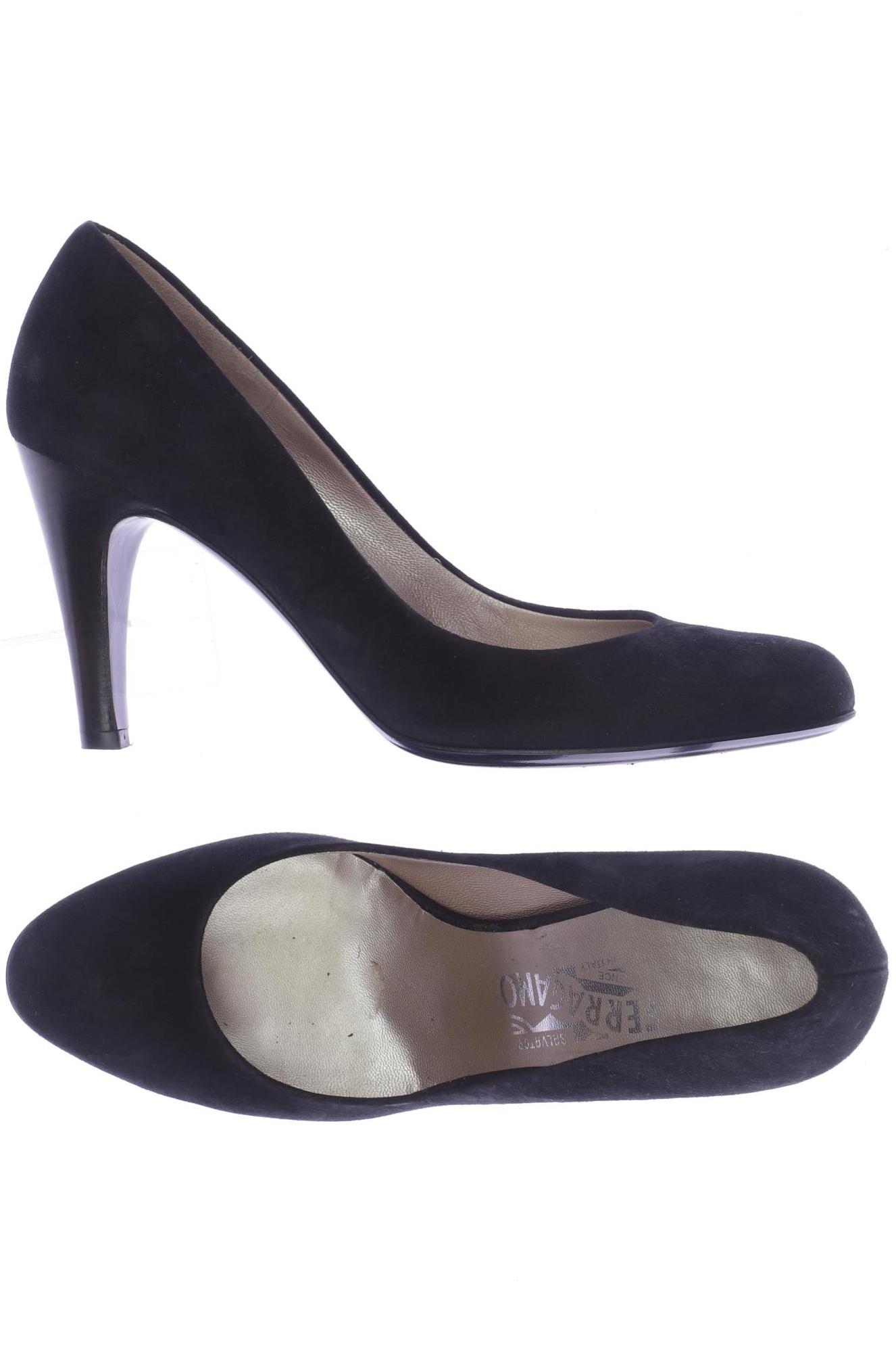 

Salvatore Ferragamo Damen Pumps, schwarz, Gr. 7.5