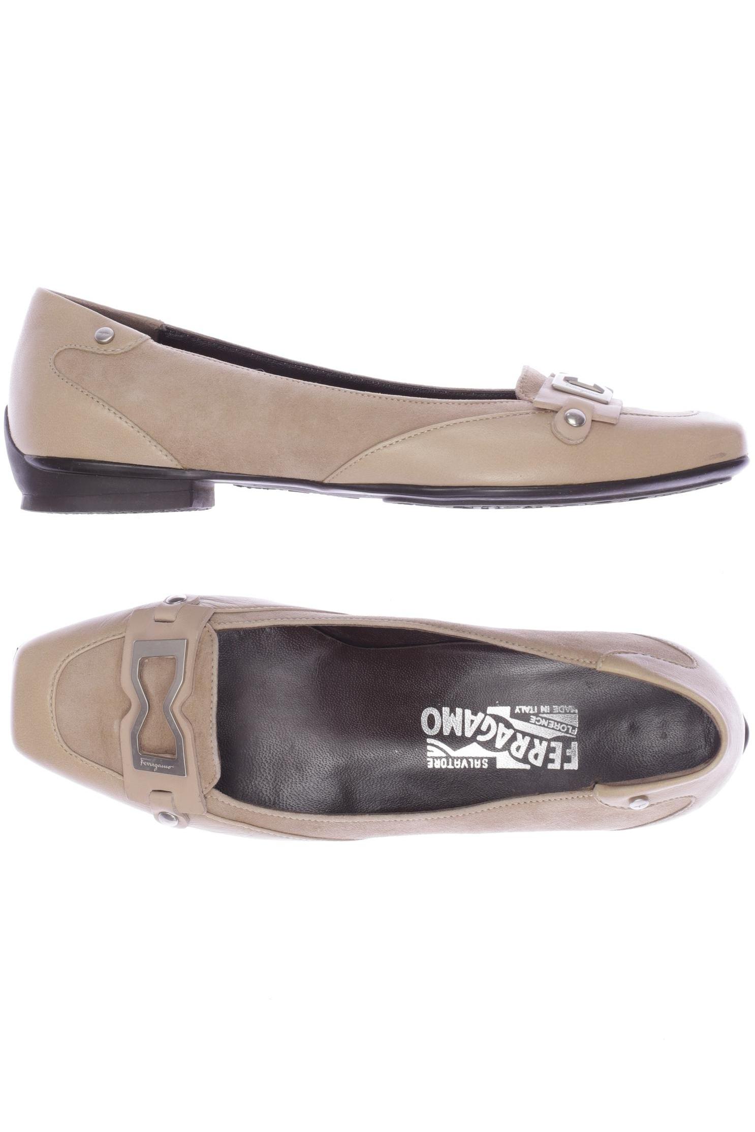 

Salvatore Ferragamo Damen Ballerinas, beige, Gr. 6