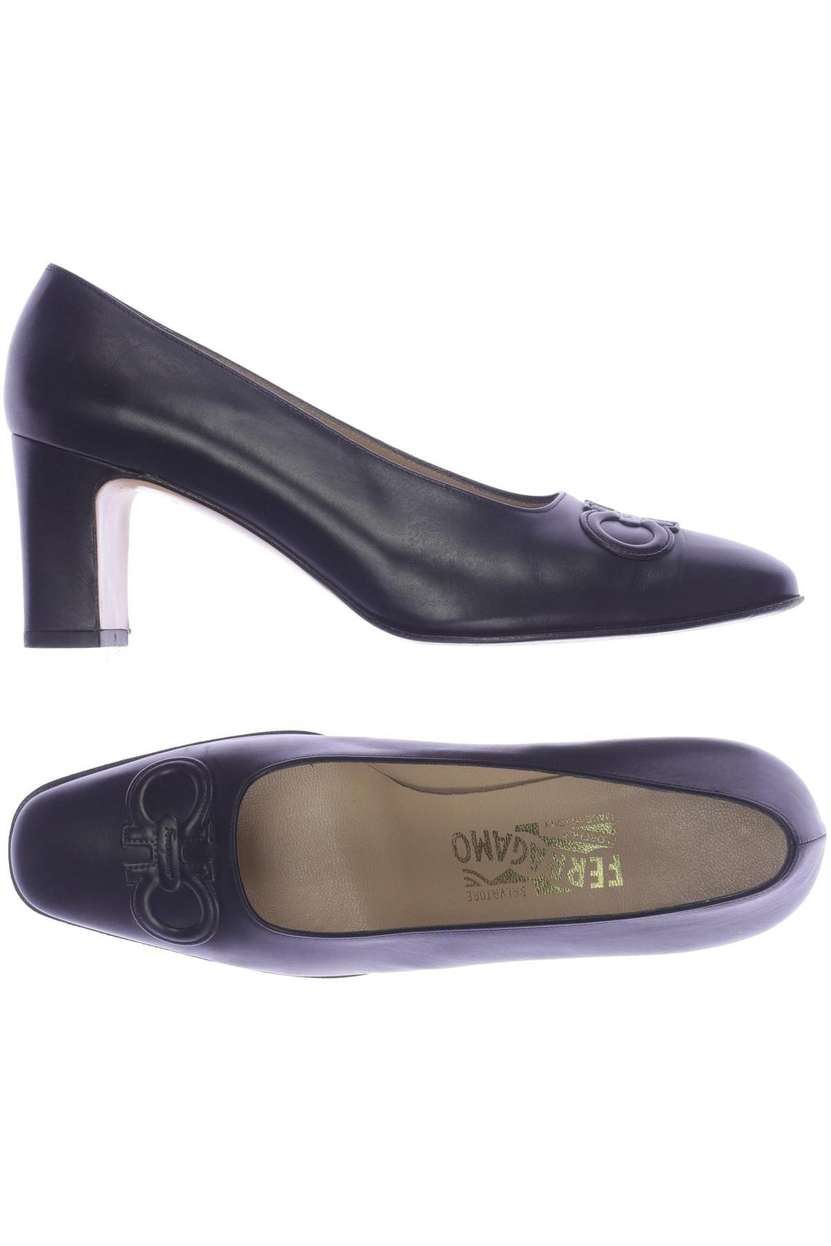 

Salvatore Ferragamo Damen Pumps, marineblau, Gr. 8