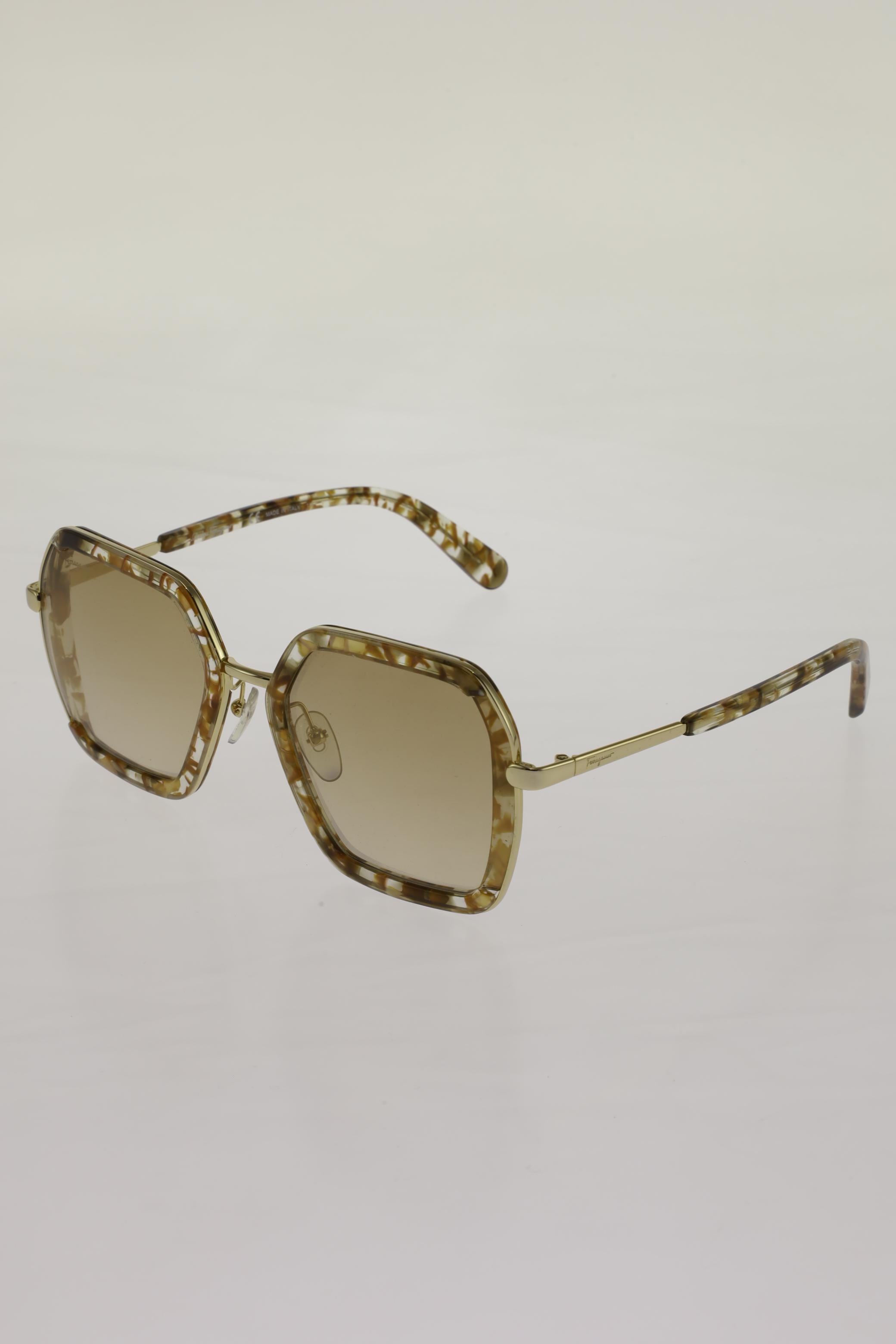 

Salvatore Ferragamo Damen Sonnenbrille, beige, Gr.