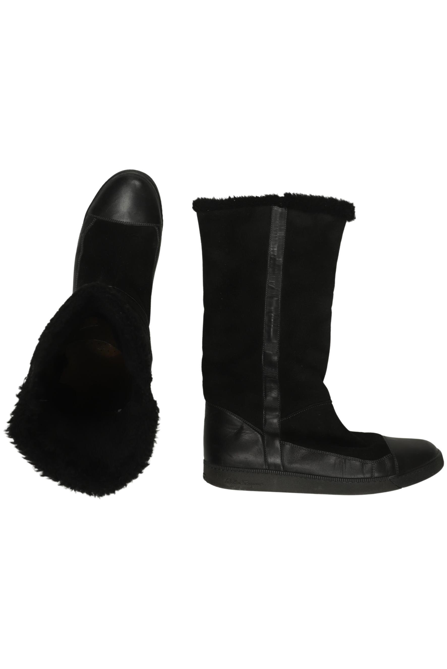 

Salvatore Ferragamo Damen Stiefel, schwarz, Gr. 8