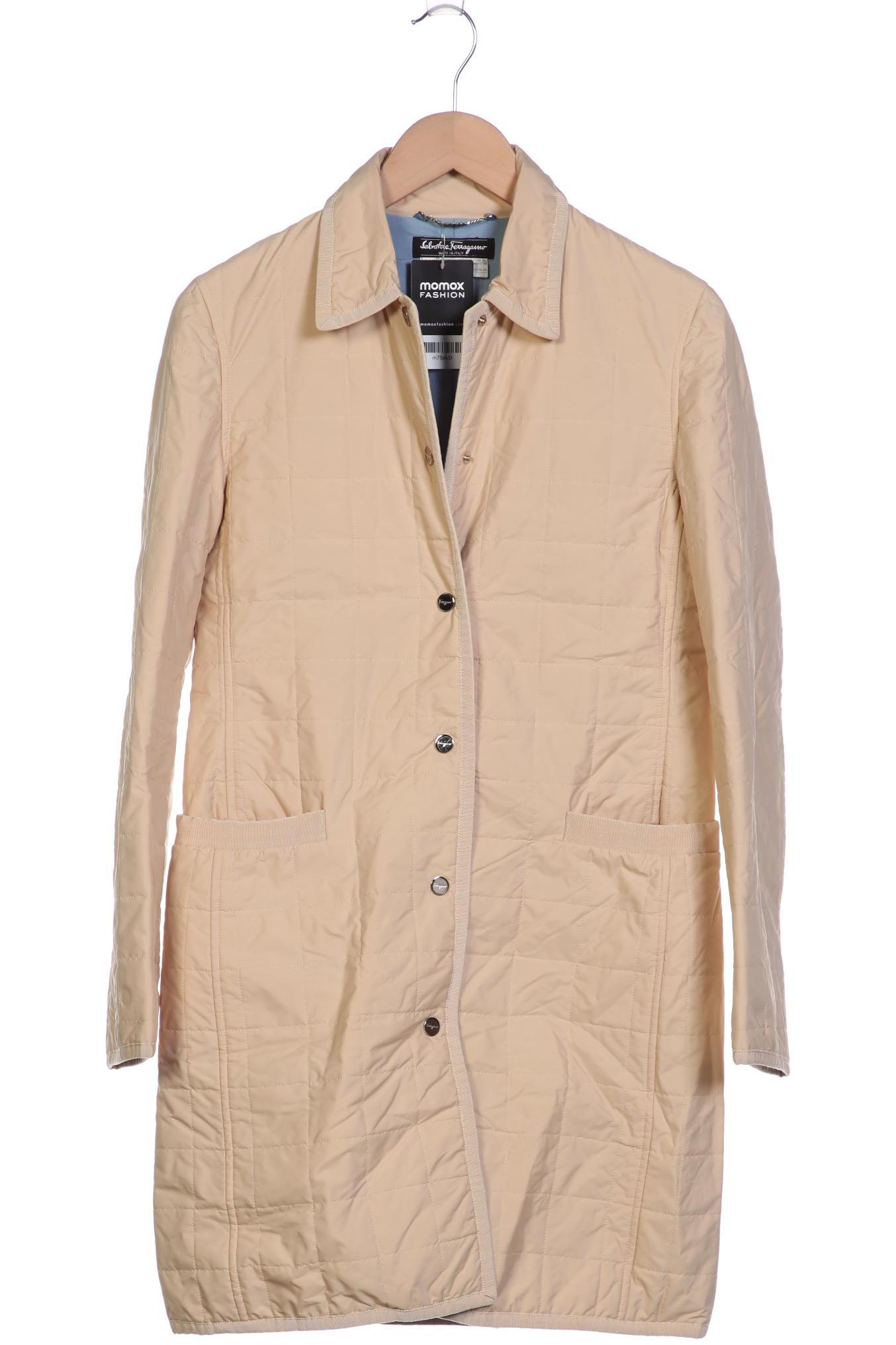 

Salvatore Ferragamo Damen Mantel, cremeweiß, Gr. 36