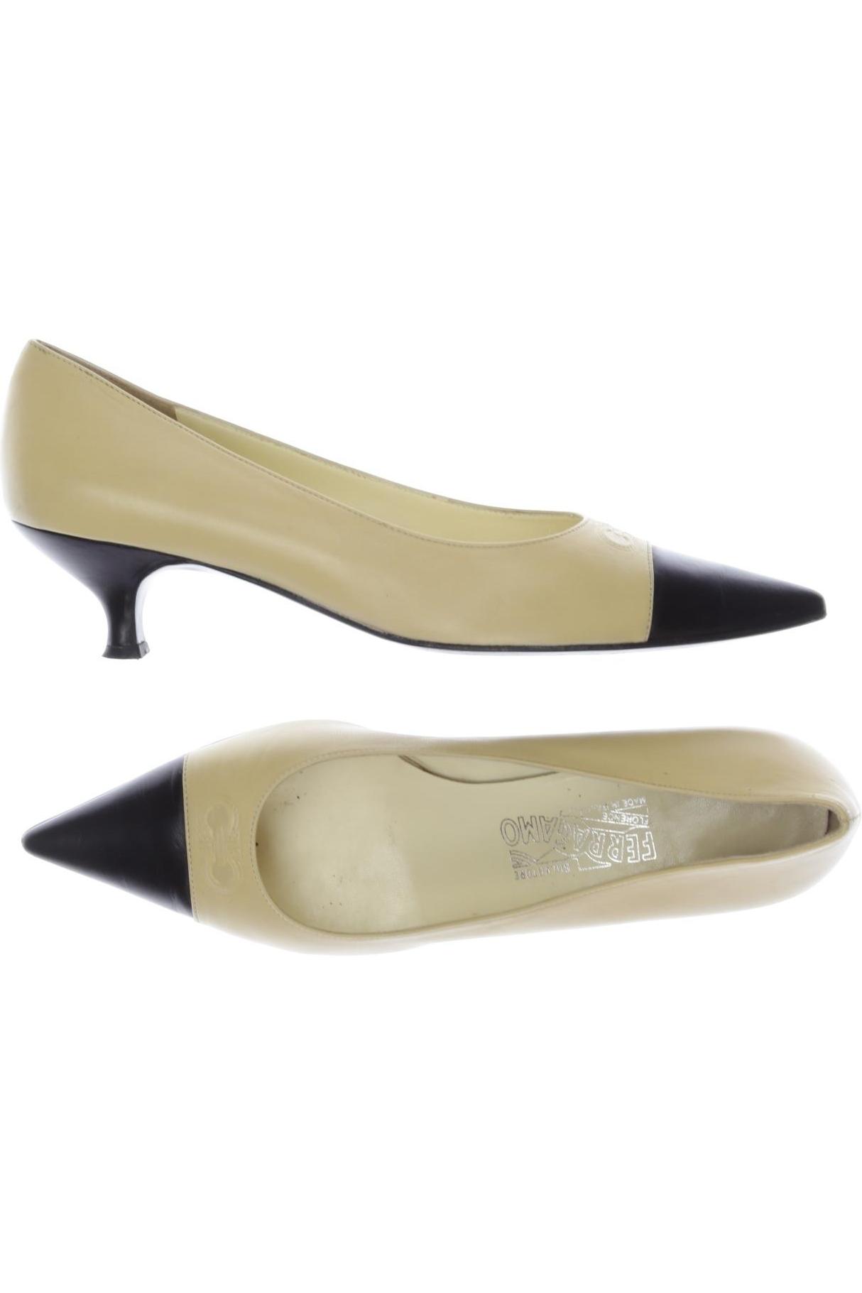 

Salvatore Ferragamo Damen Pumps, beige, Gr. 9