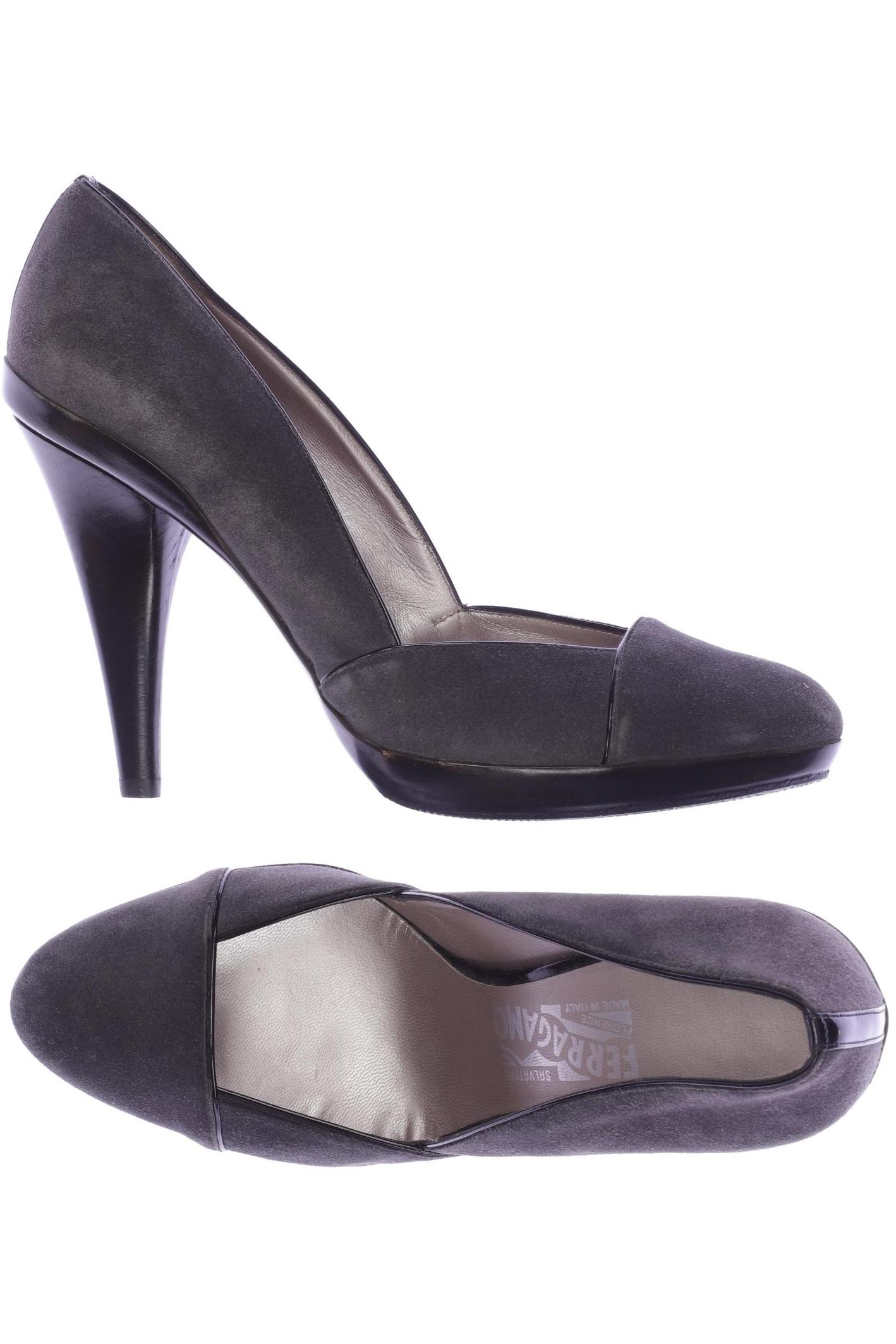 

Salvatore Ferragamo Damen Pumps, grau, Gr. 9
