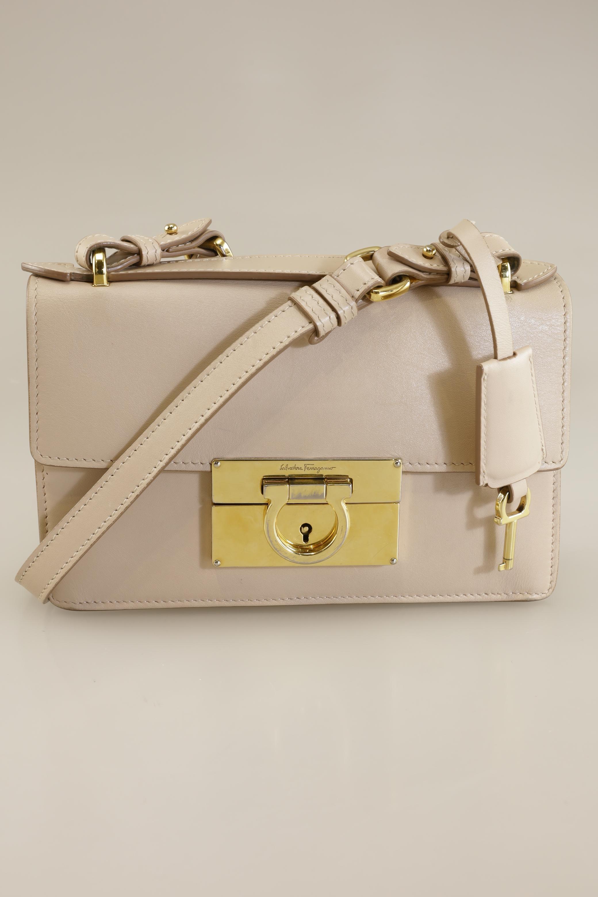 

Salvatore Ferragamo Damen Handtasche, beige, Gr.