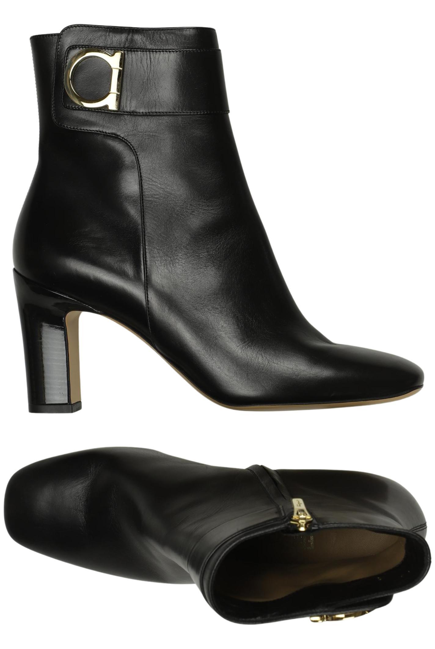 

Salvatore Ferragamo Damen Stiefelette, schwarz, Gr. 10