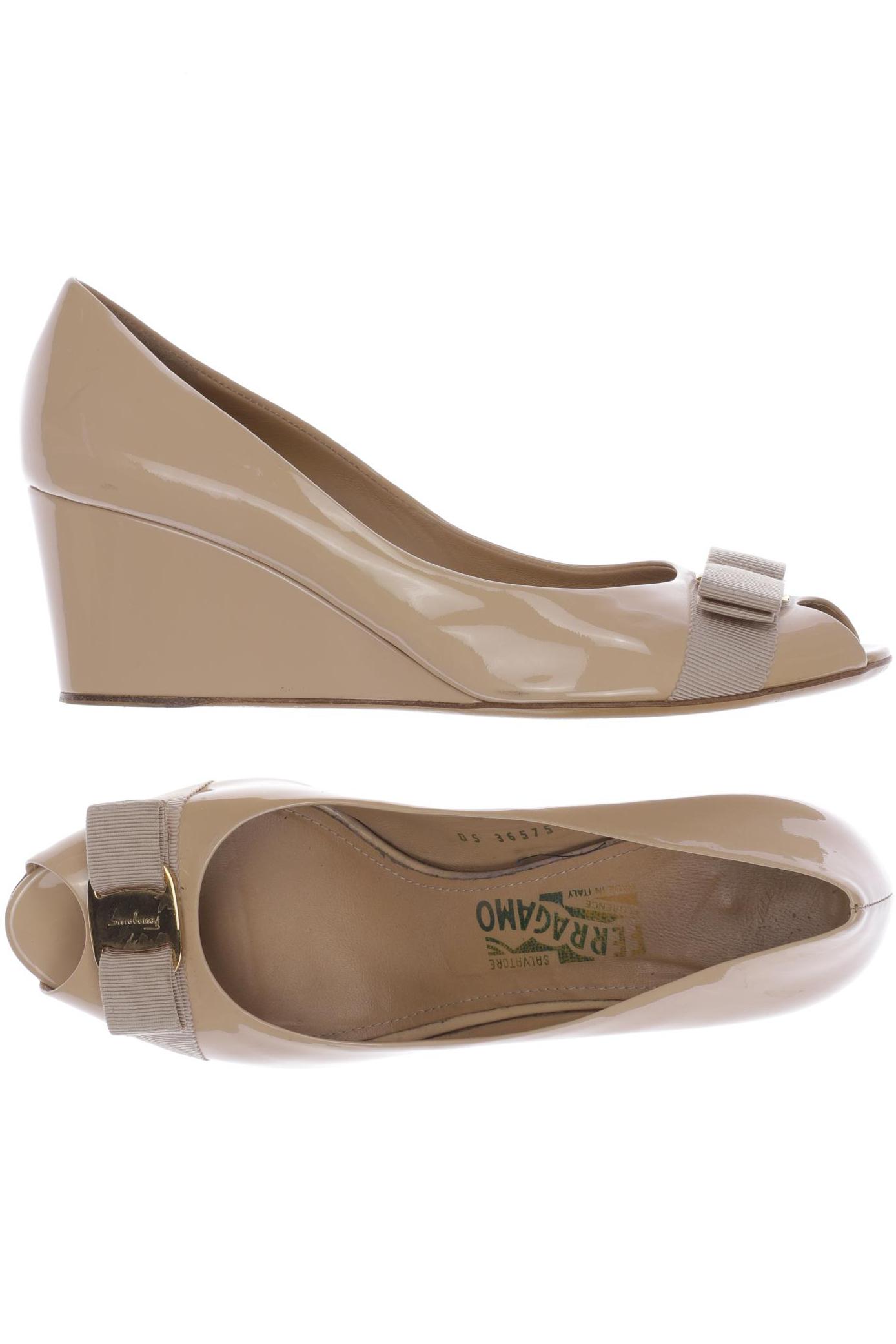 

Salvatore Ferragamo Damen Sandale, beige, Gr. 9.5