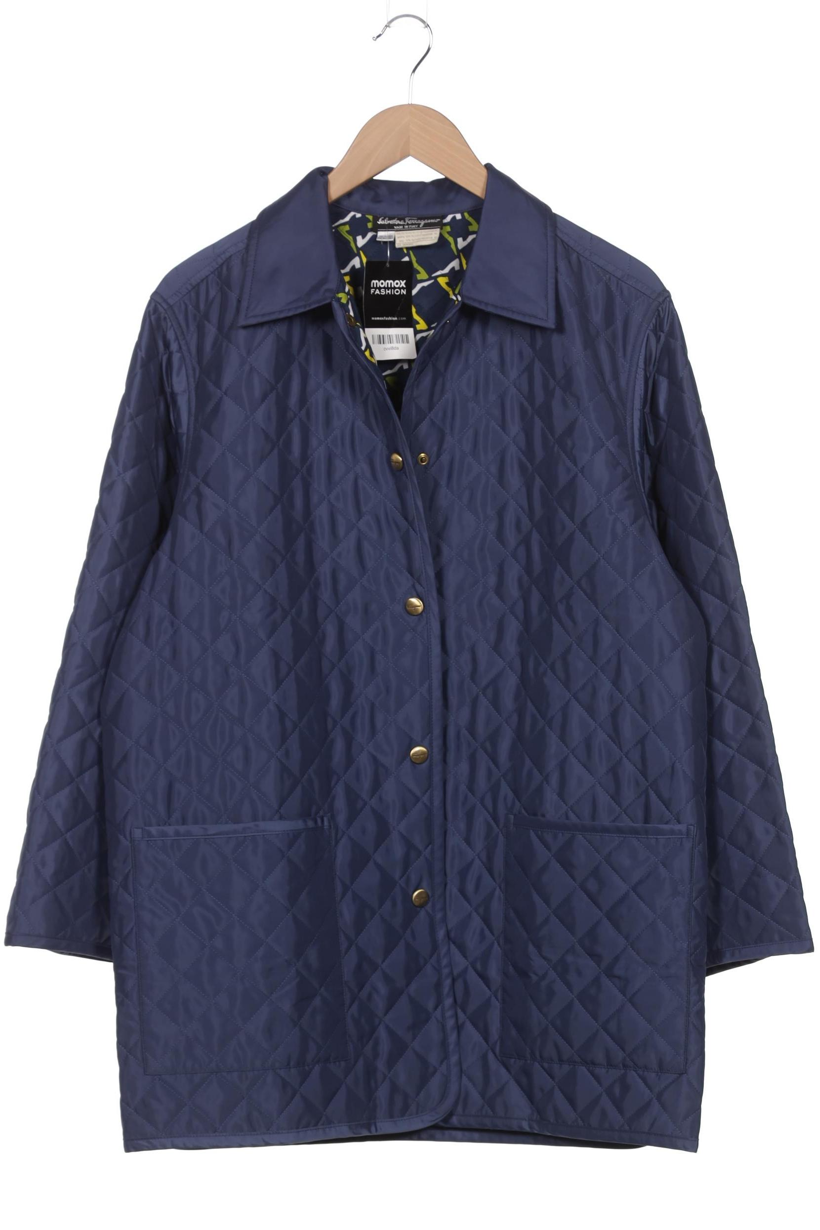 

Salvatore Ferragamo Damen Mantel, blau, Gr. uni
