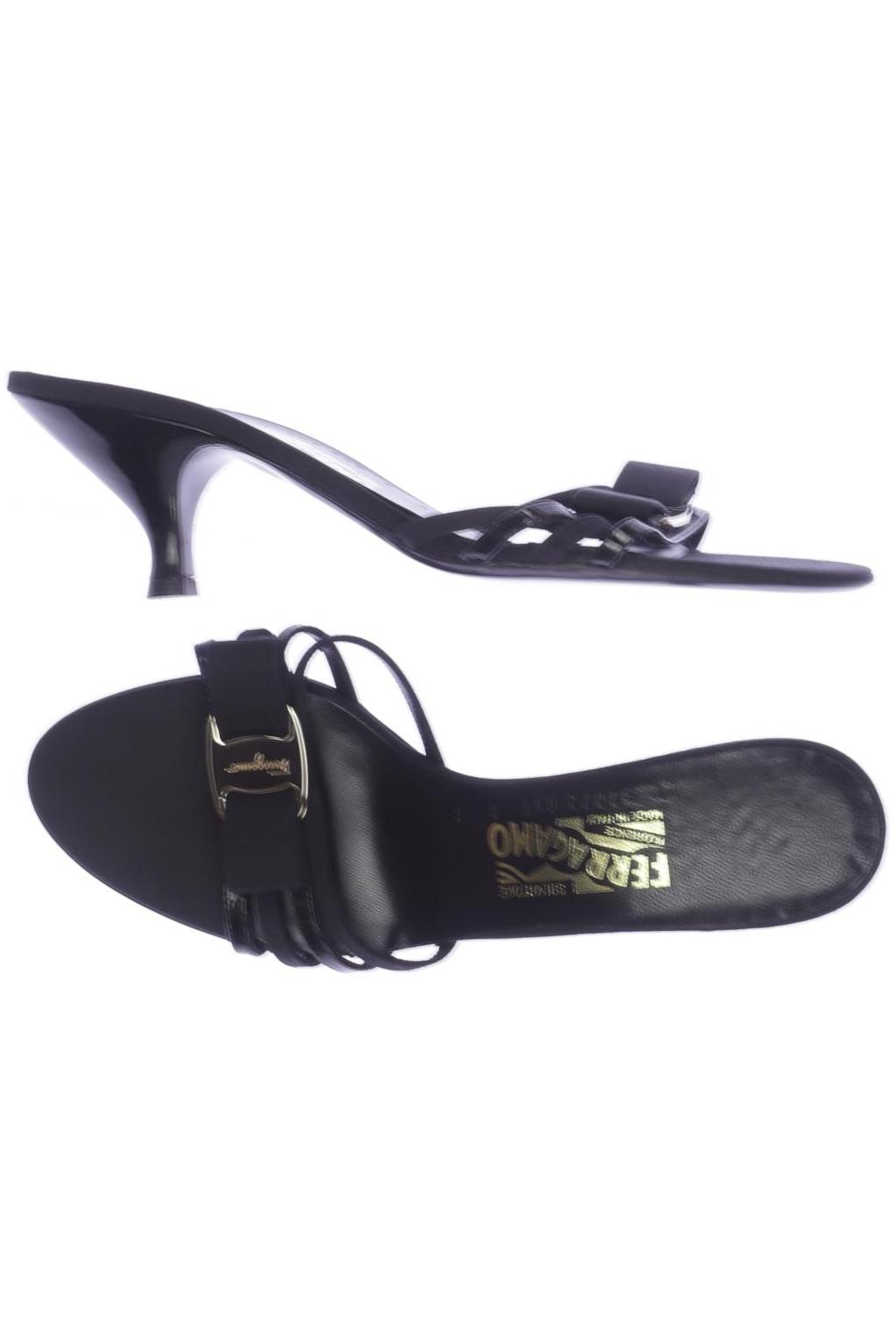 

Salvatore Ferragamo Damen Sandale, schwarz, Gr. 8