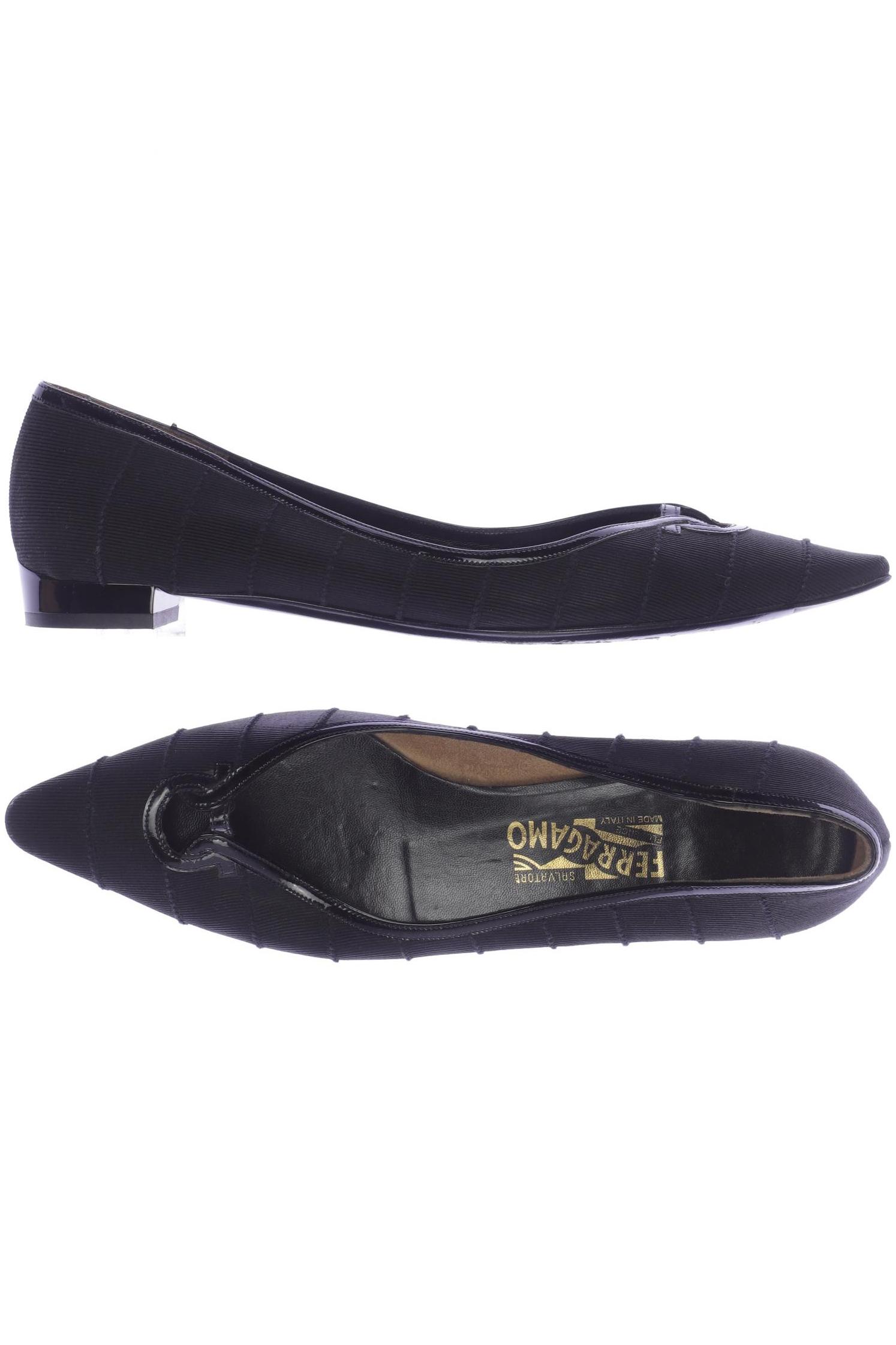 

Salvatore Ferragamo Damen Ballerinas, schwarz, Gr. 9.5