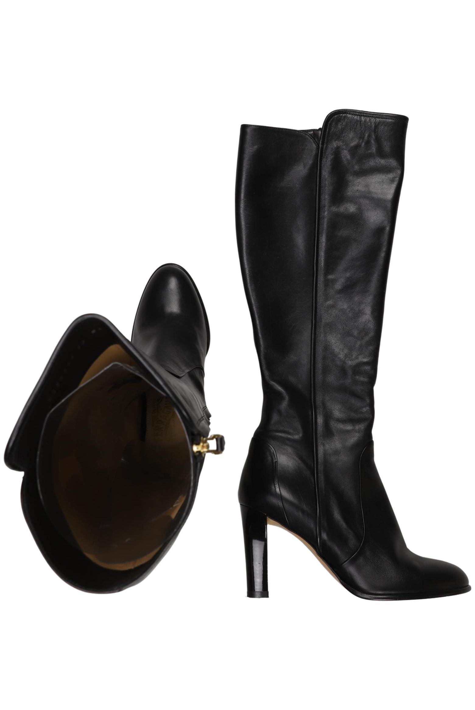 

Salvatore Ferragamo Damen Stiefel, schwarz, Gr. 5.5