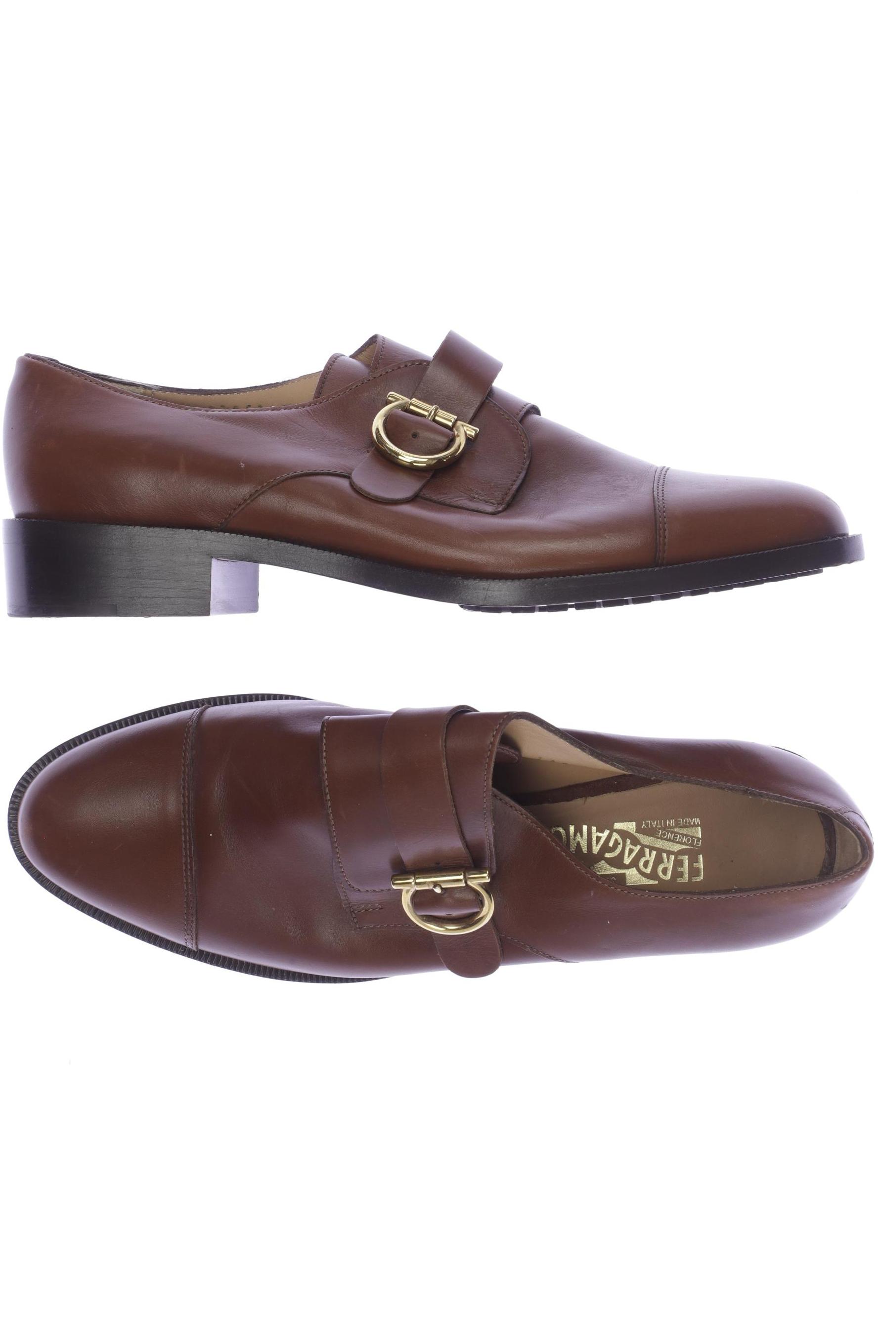 

Salvatore Ferragamo Damen Halbschuh, braun, Gr. 9.5