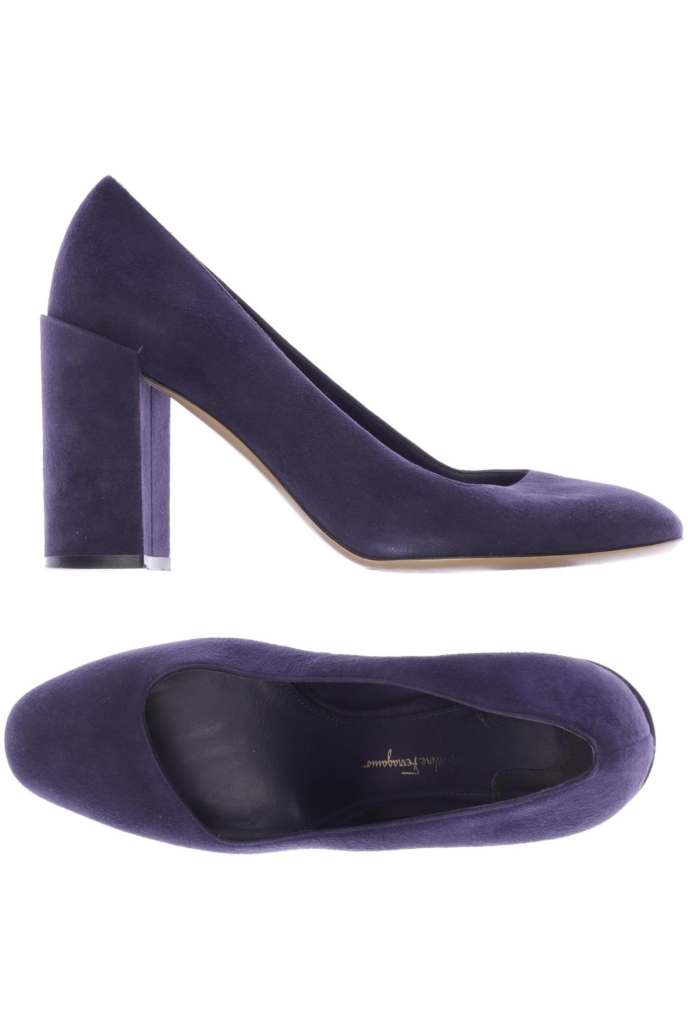 

Salvatore Ferragamo Damen Pumps, marineblau, Gr. 7.5