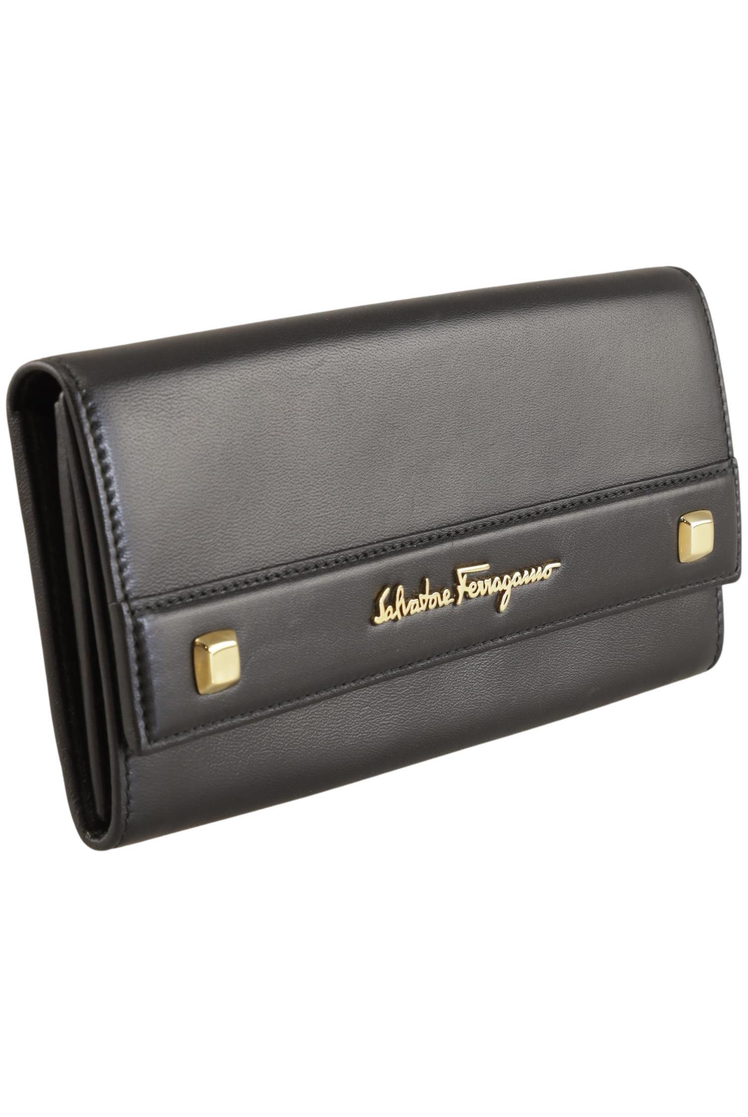 

Salvatore Ferragamo Damen Portemonnaie, schwarz, Gr.