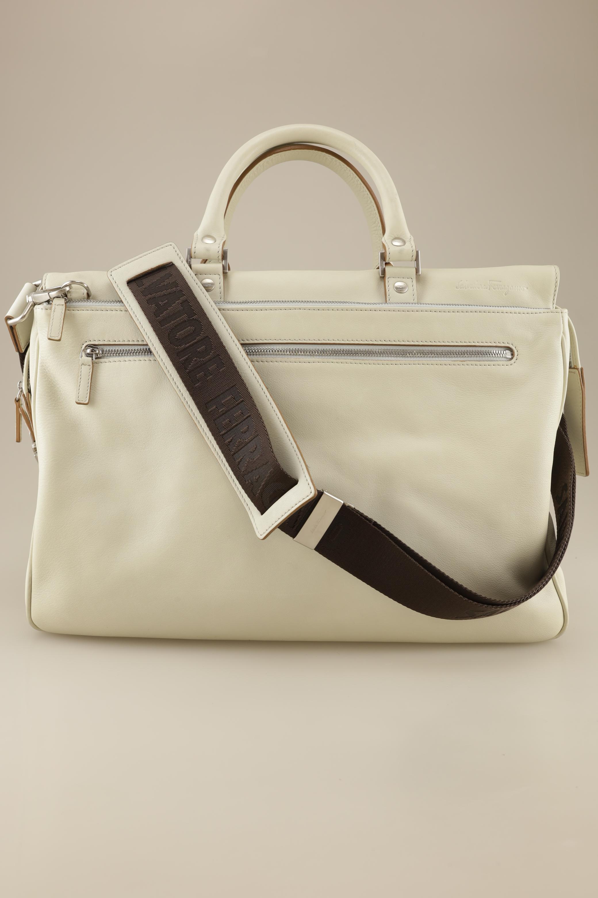 

Salvatore Ferragamo Damen Handtasche, cremeweiß, Gr.