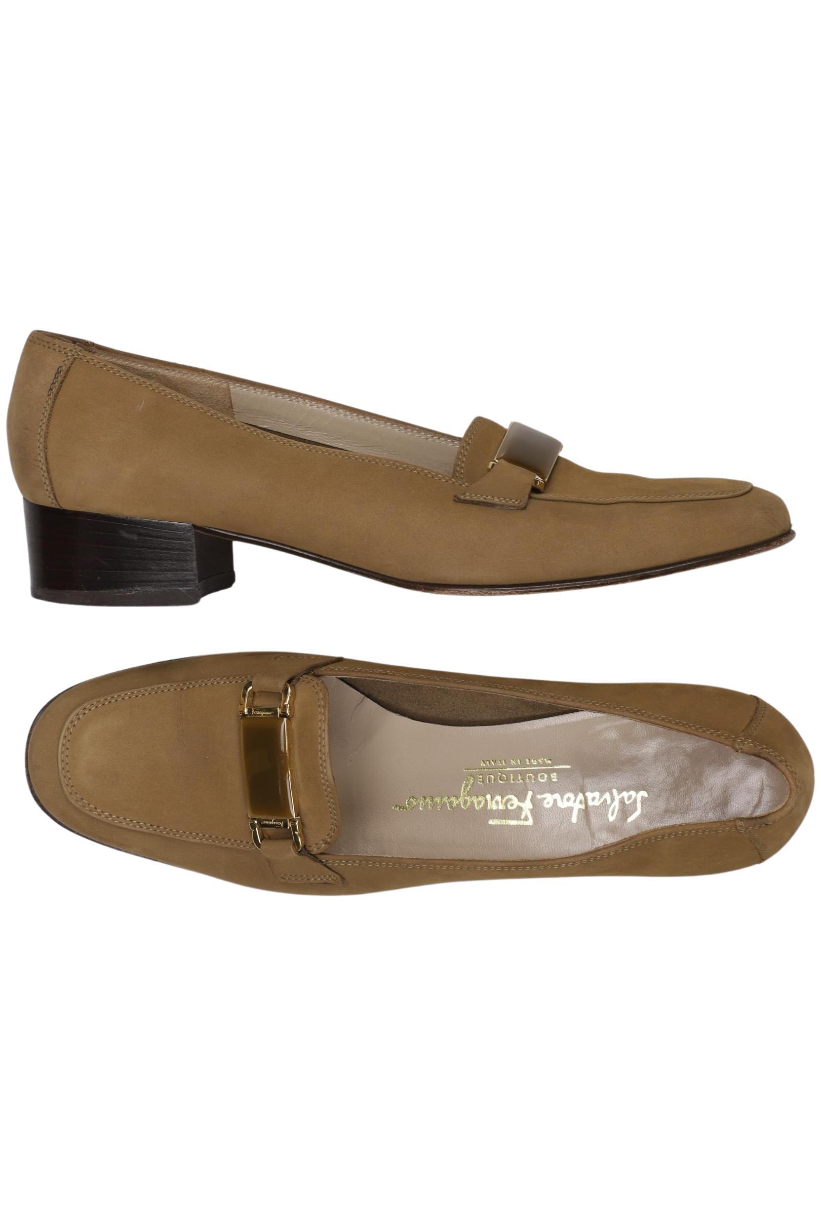 

Salvatore Ferragamo Damen Halbschuh, beige, Gr. 5.5