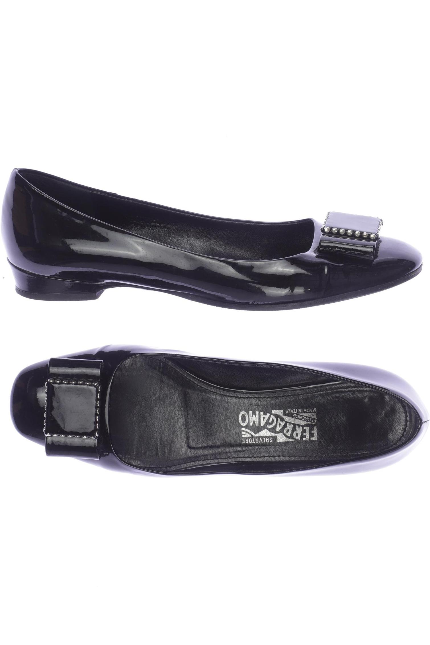 

Salvatore Ferragamo Damen Ballerinas, schwarz, Gr. 6.5