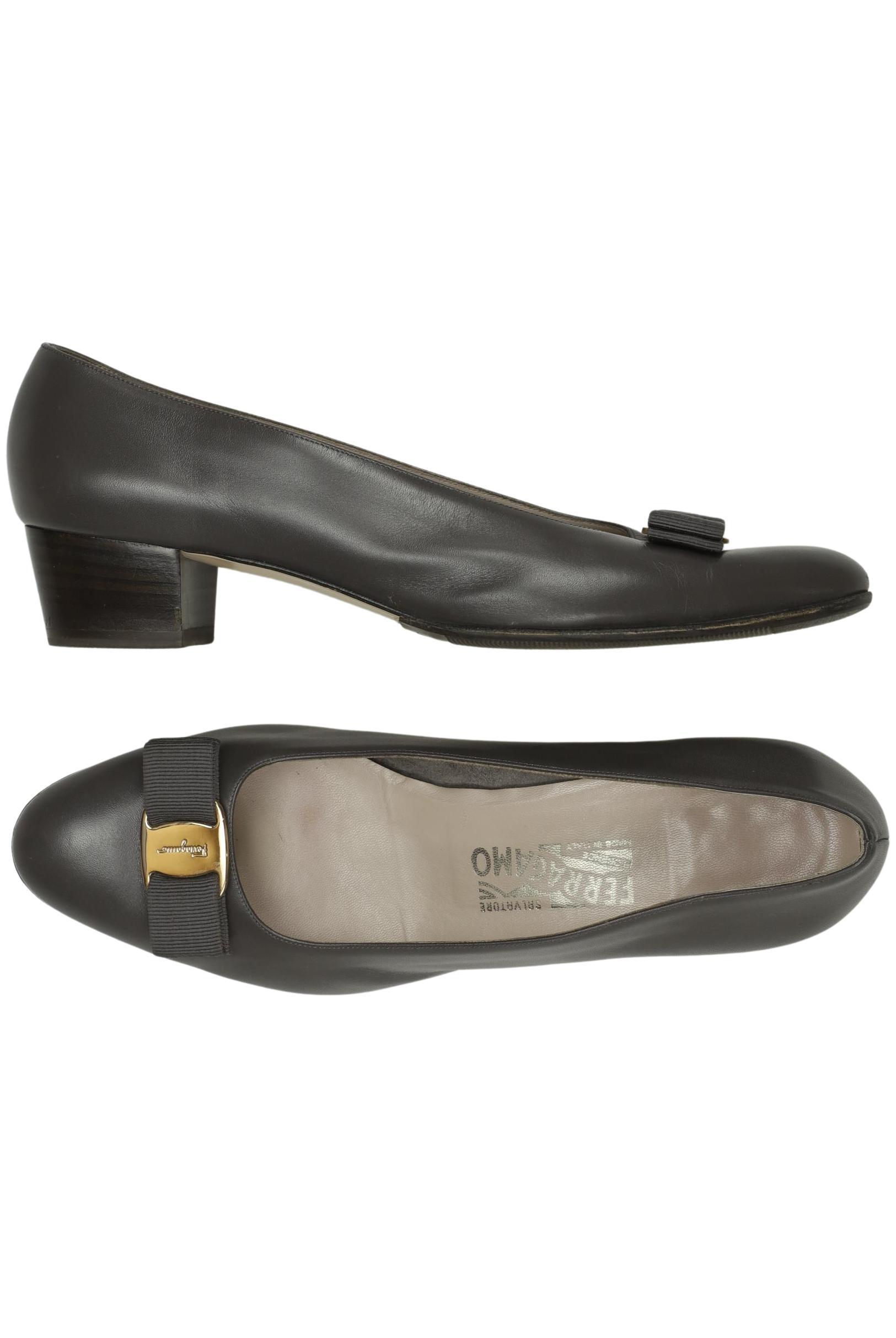 

Salvatore Ferragamo Damen Pumps, grau, Gr. 9.5
