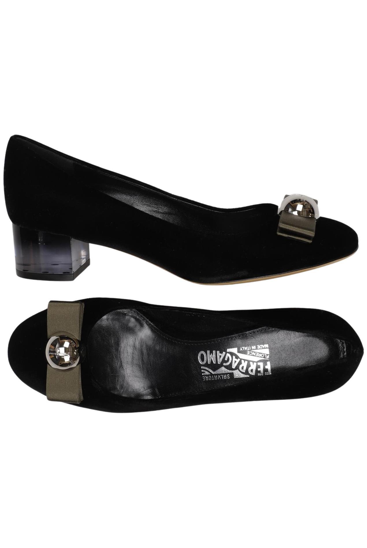 

Salvatore Ferragamo Damen Pumps, schwarz, Gr. 7.5