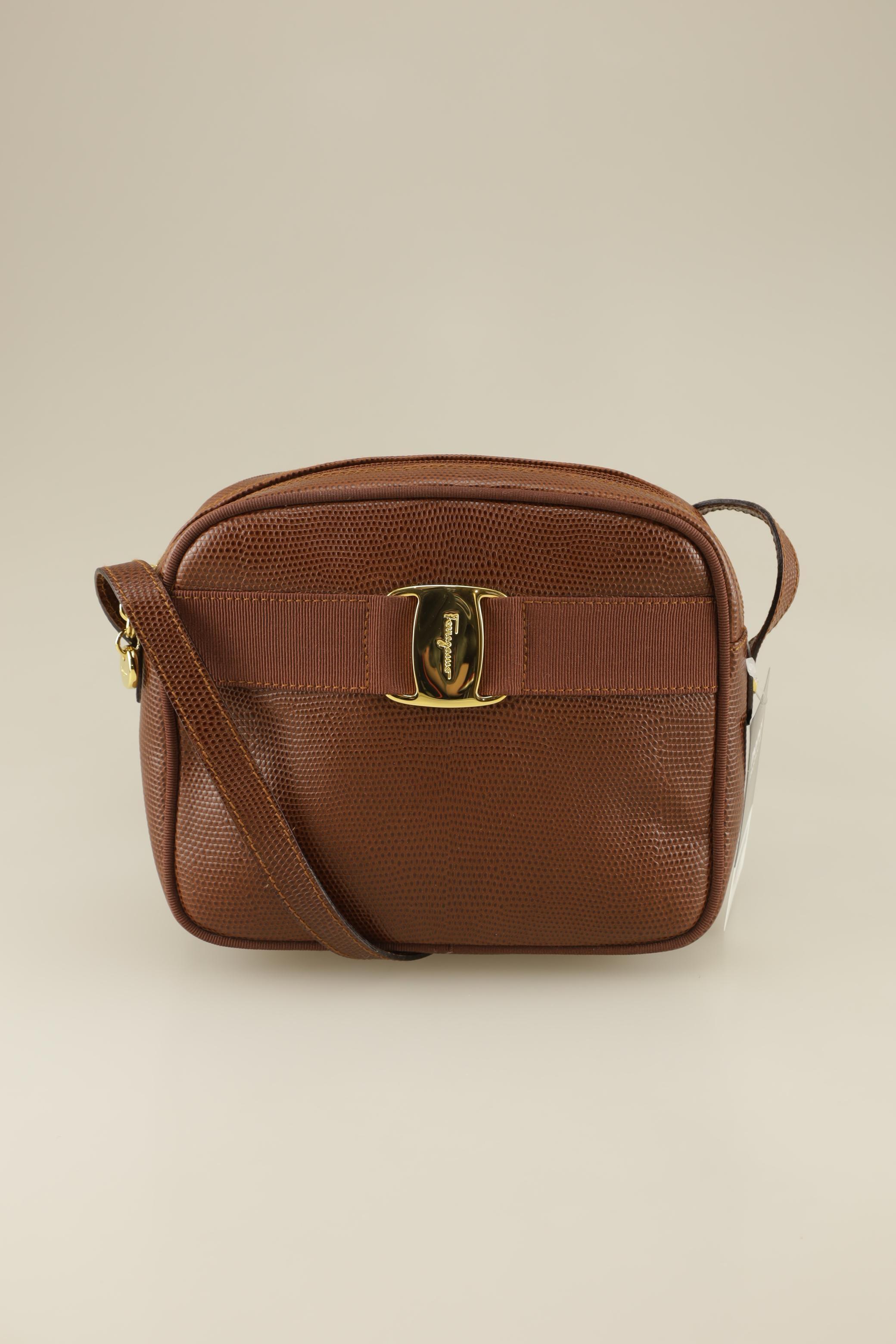 

Salvatore Ferragamo Damen Handtasche, braun, Gr.