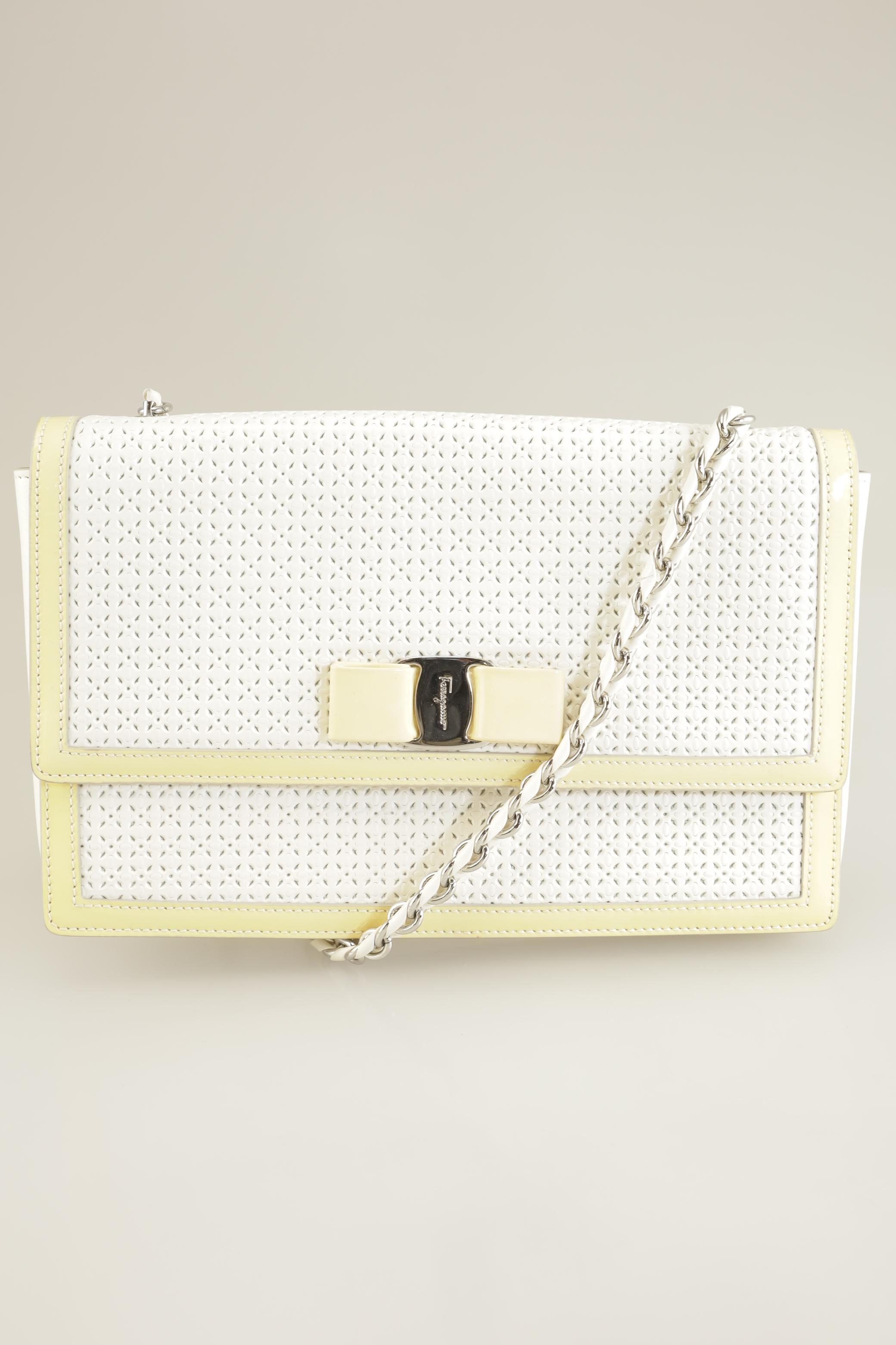 

Salvatore Ferragamo Damen Handtasche, weiß, Gr.