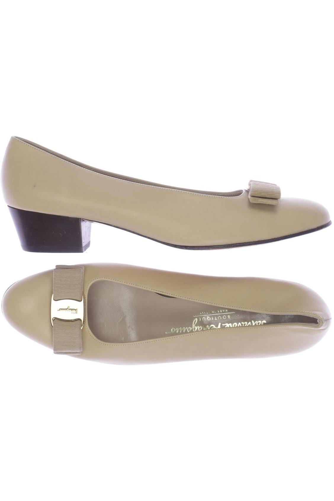 

Salvatore Ferragamo Damen Halbschuh, beige, Gr. 8.5