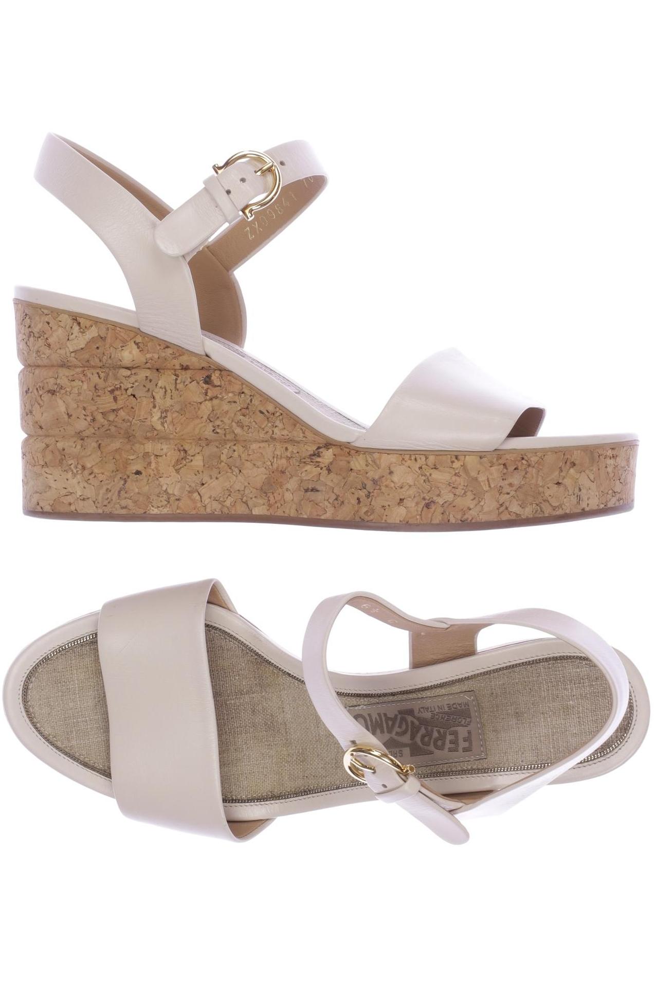 

Salvatore Ferragamo Damen Sandale, beige, Gr. 6.5