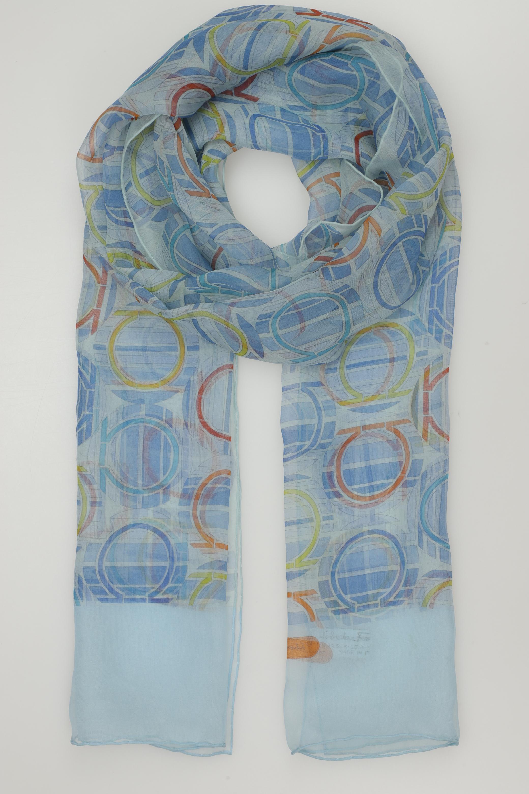 

Salvatore Ferragamo Damen Schal, hellblau, Gr.