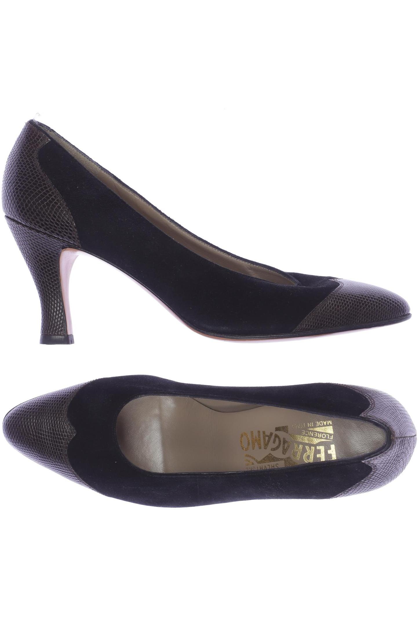 

Salvatore Ferragamo Damen Pumps, schwarz, Gr. 5.5