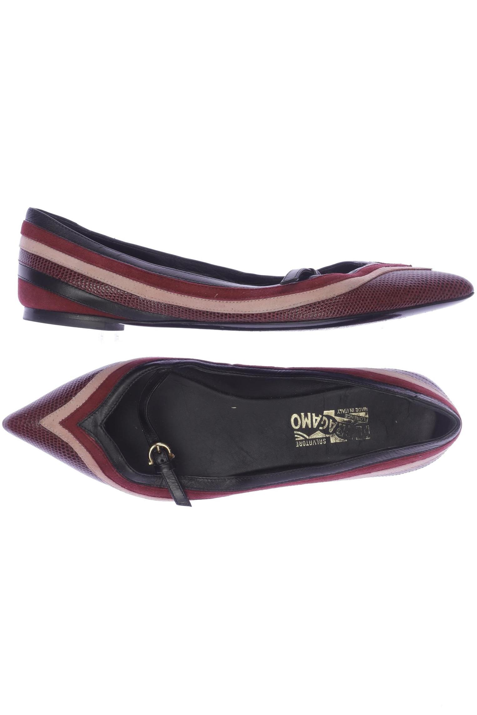 

Salvatore Ferragamo Damen Ballerinas, bordeaux, Gr. 38