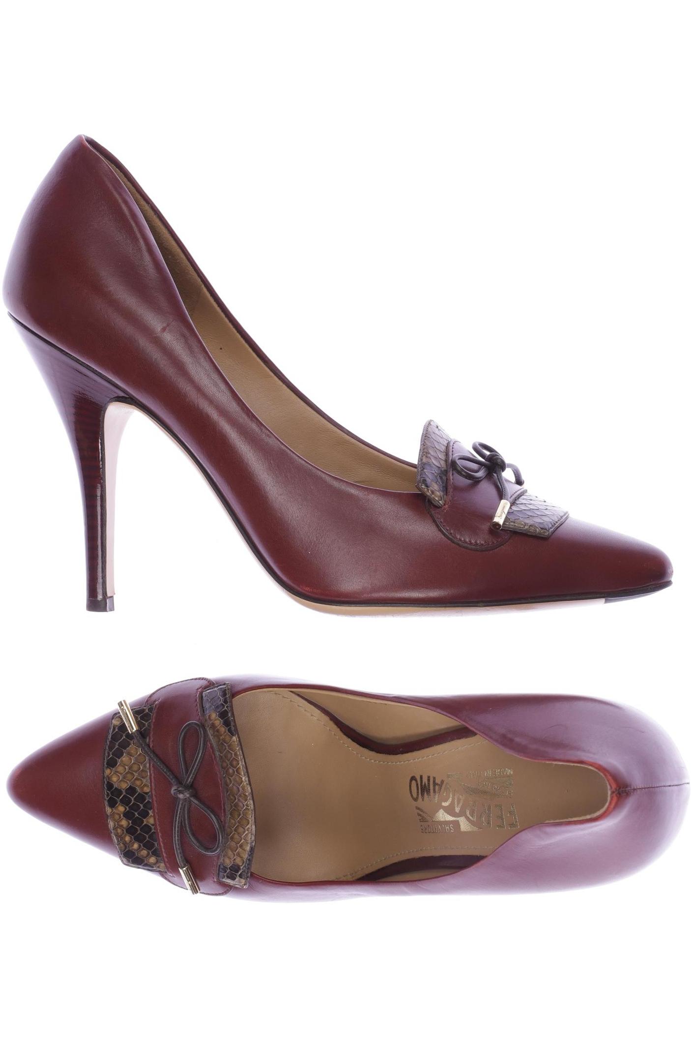 

Salvatore Ferragamo Damen Pumps, bordeaux, Gr. 9