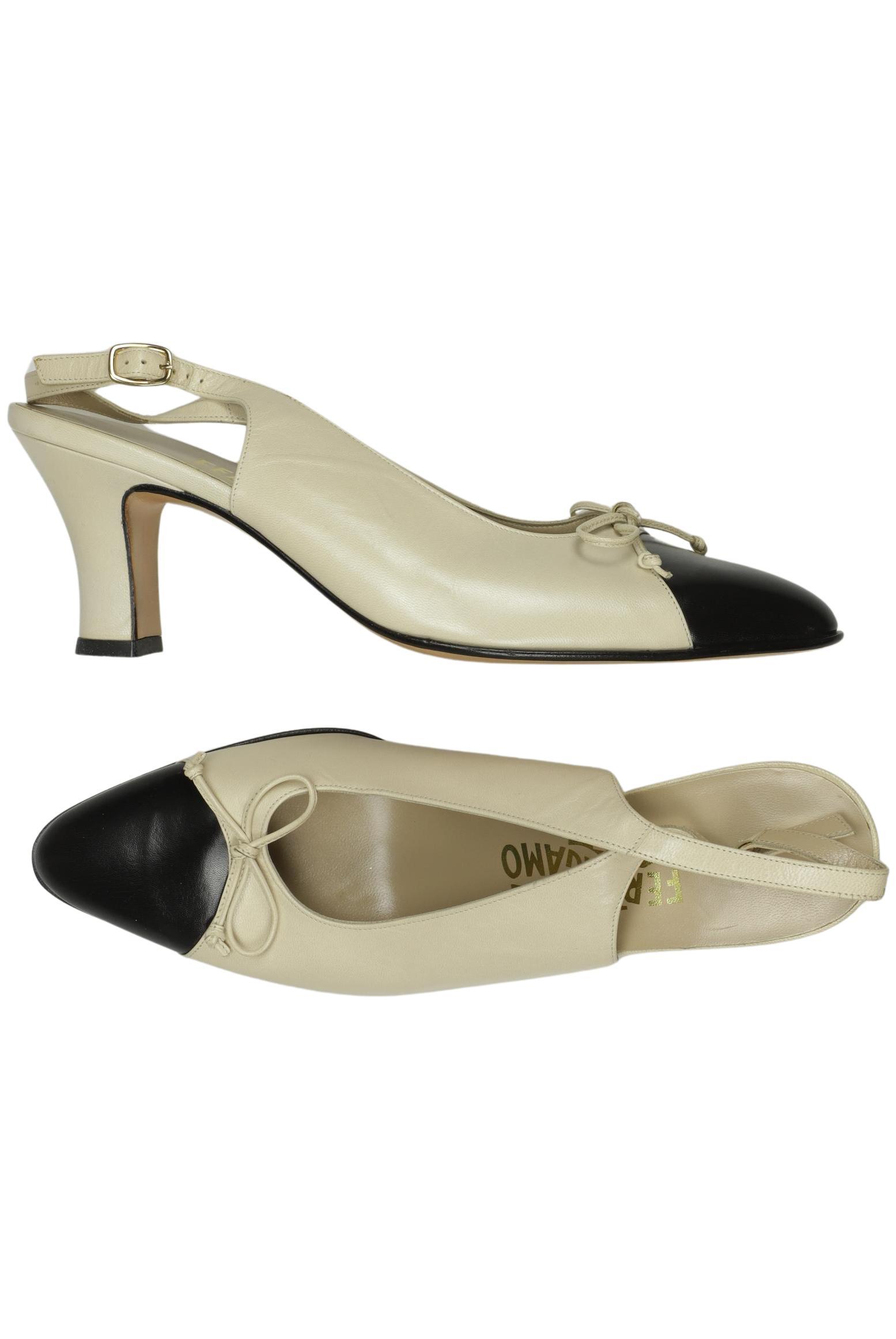 

Salvatore Ferragamo Damen Pumps, beige, Gr. 9.5