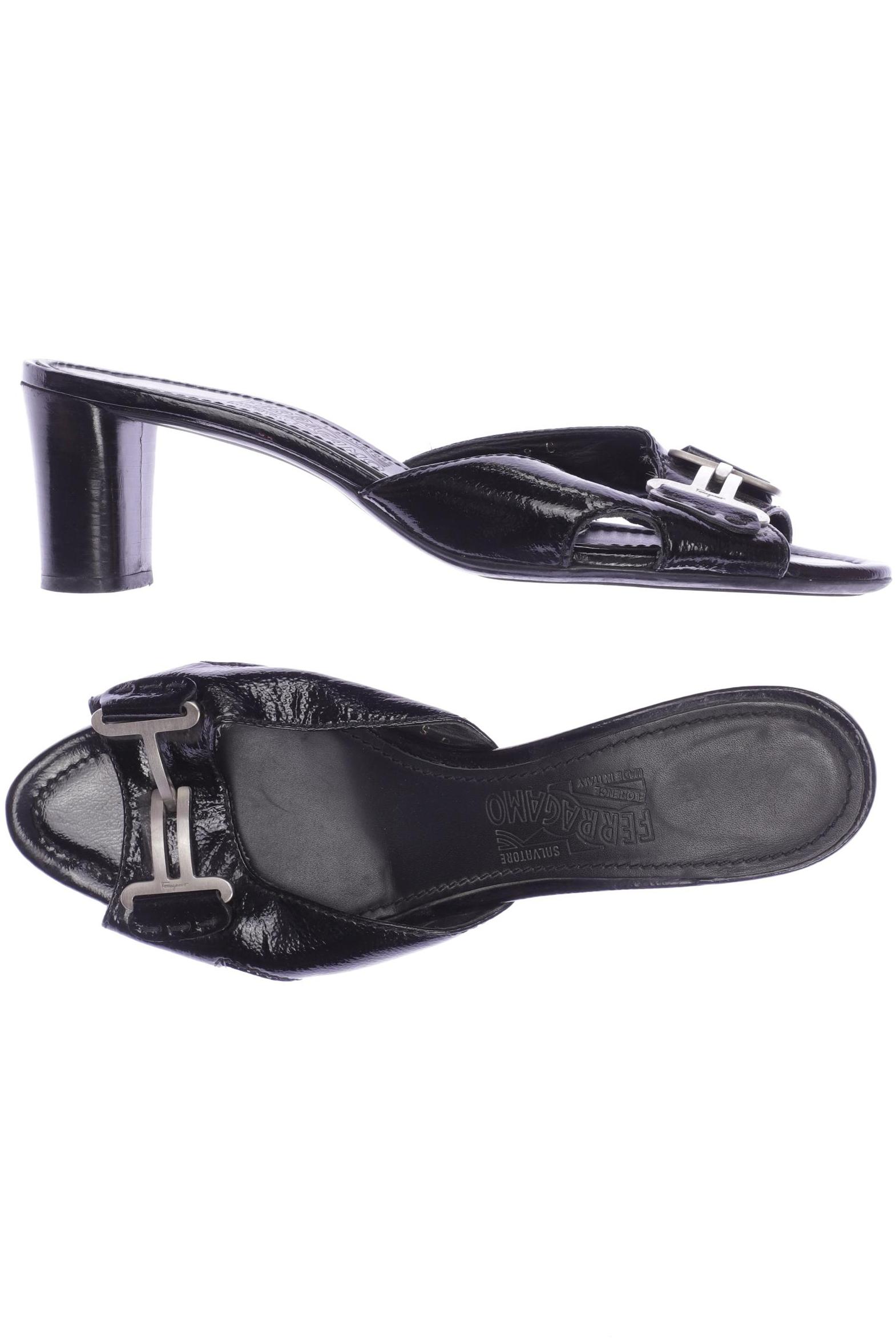 

Salvatore Ferragamo Damen Sandale, schwarz, Gr. 9