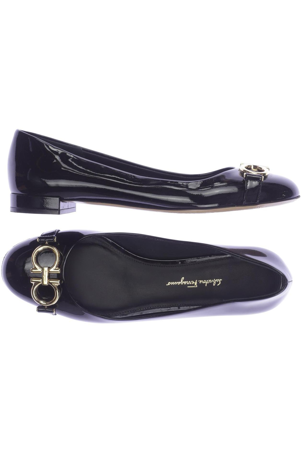 

Salvatore Ferragamo Damen Ballerinas, schwarz, Gr. 7.5