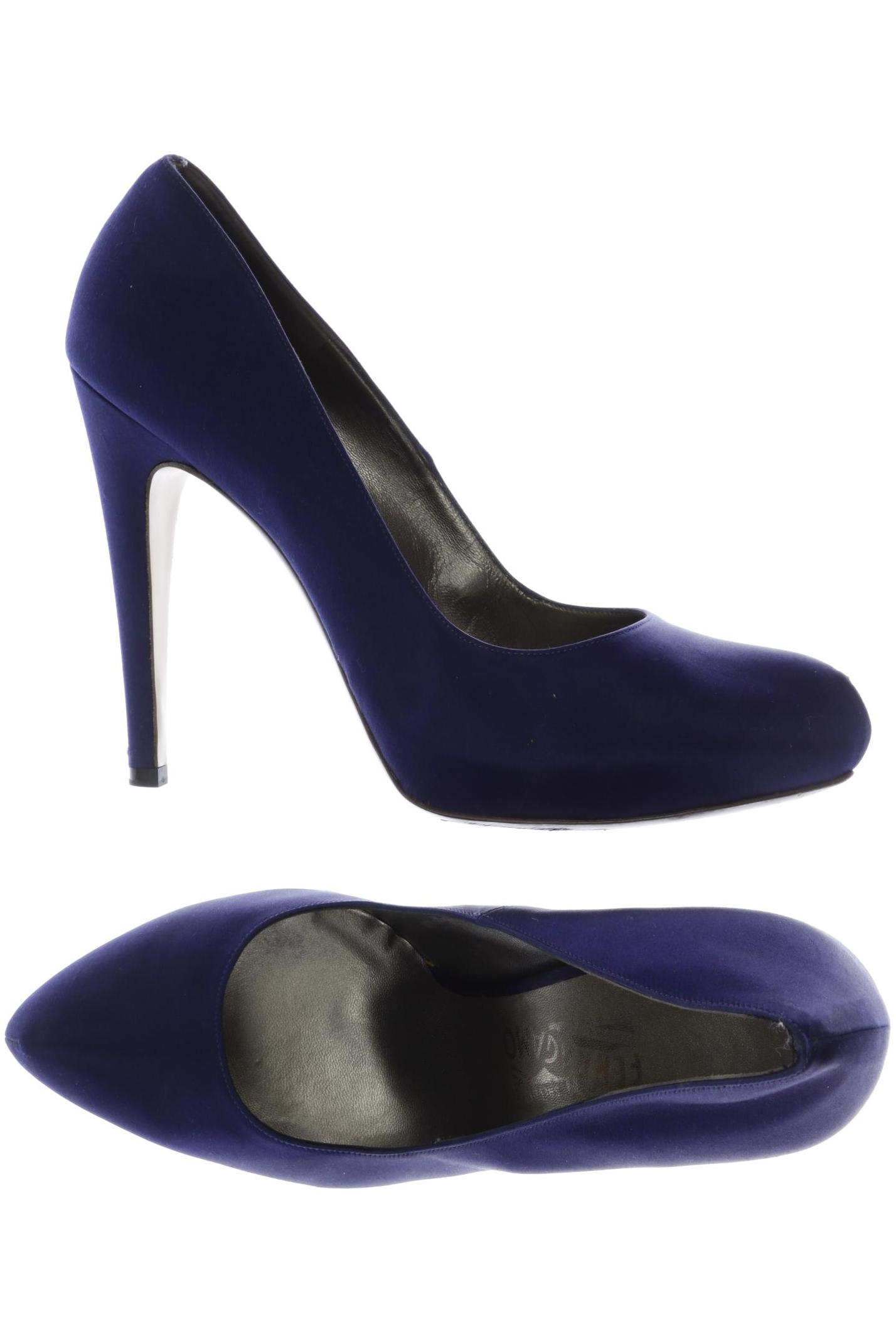 

Salvatore Ferragamo Damen Pumps, marineblau, Gr. 9.5