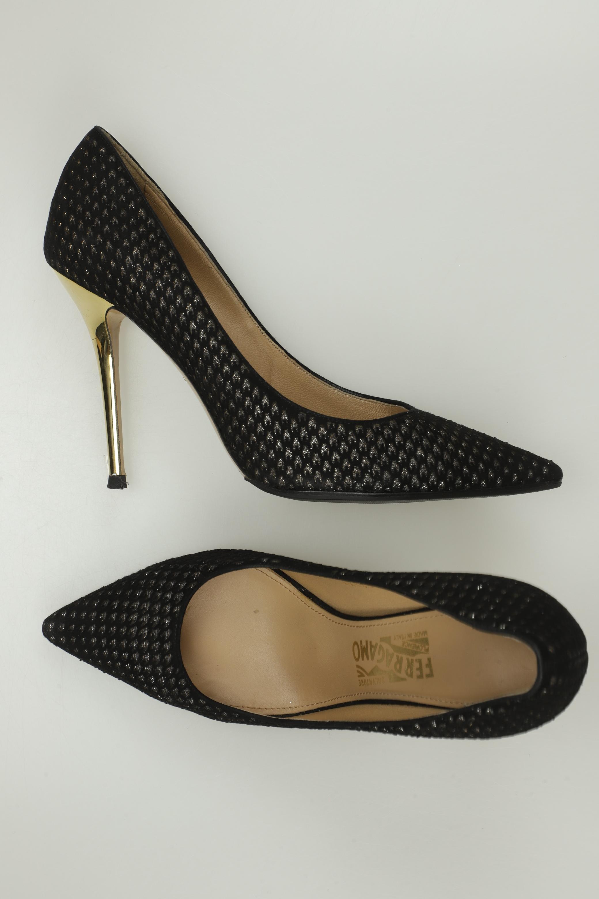 

Salvatore Ferragamo Damen Pumps, schwarz, Gr. 10.5