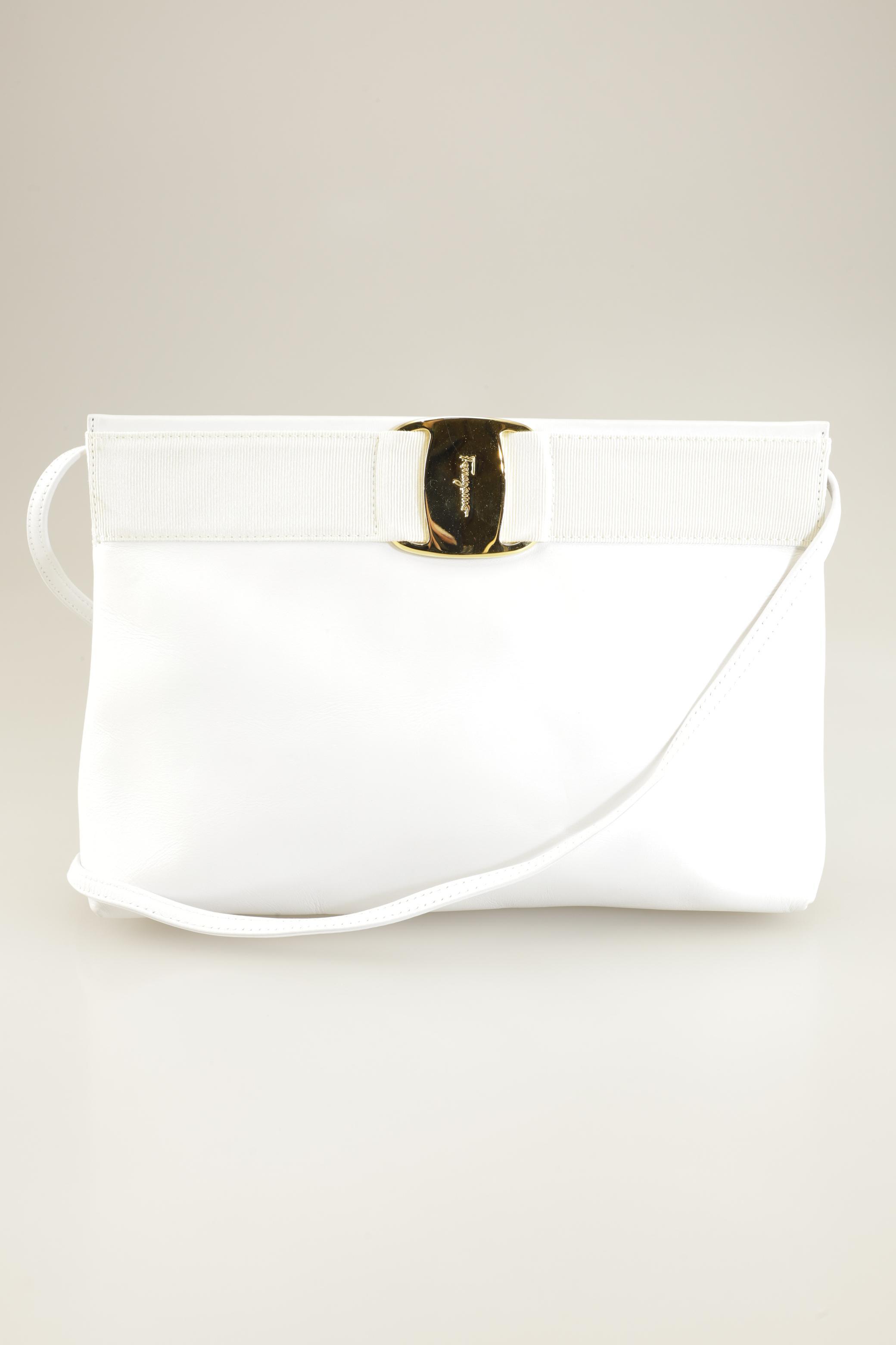 

Salvatore Ferragamo Damen Handtasche, weiß, Gr.