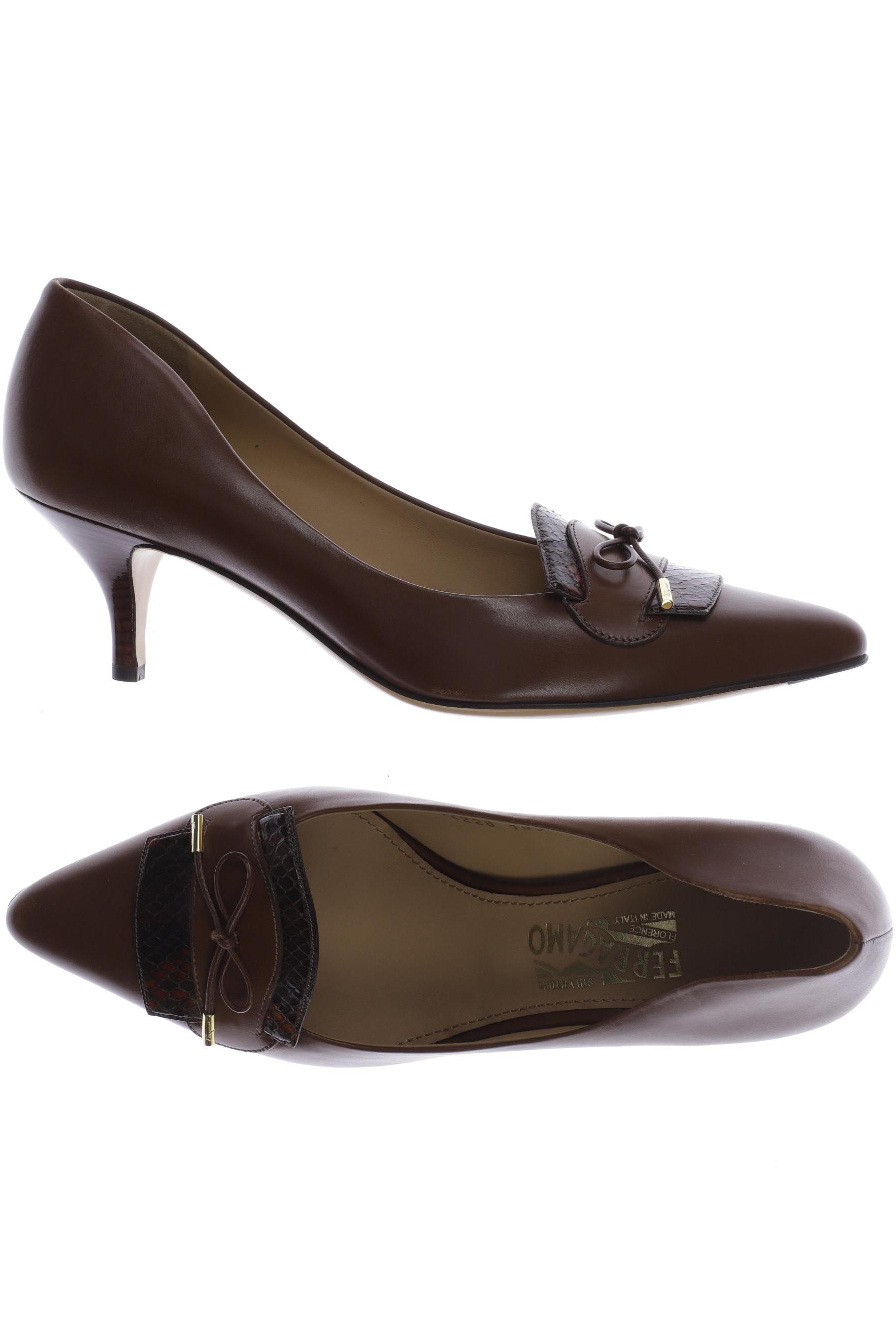 

Salvatore Ferragamo Damen Pumps, braun, Gr. 9.5