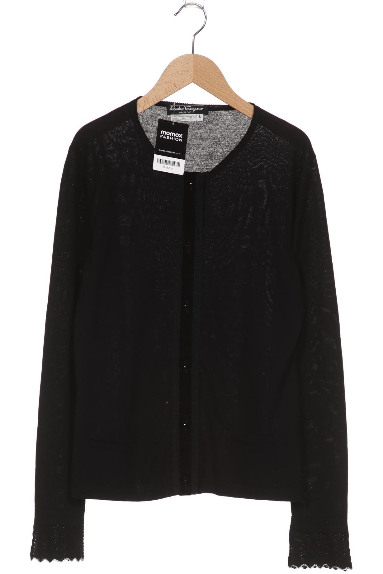 

Salvatore Ferragamo Damen Strickjacke, schwarz, Gr. 42