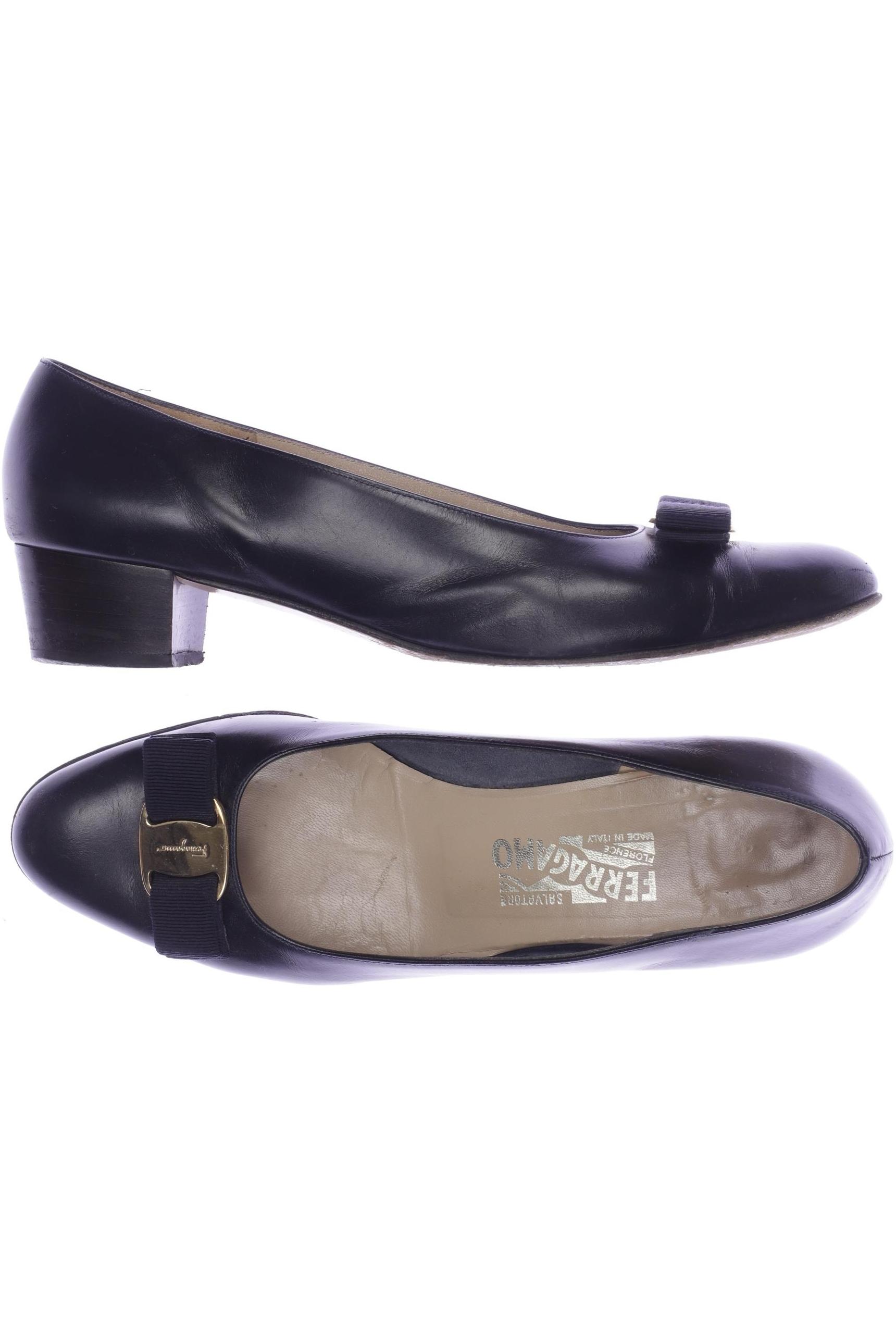 

Salvatore Ferragamo Damen Pumps, marineblau, Gr. 9.5