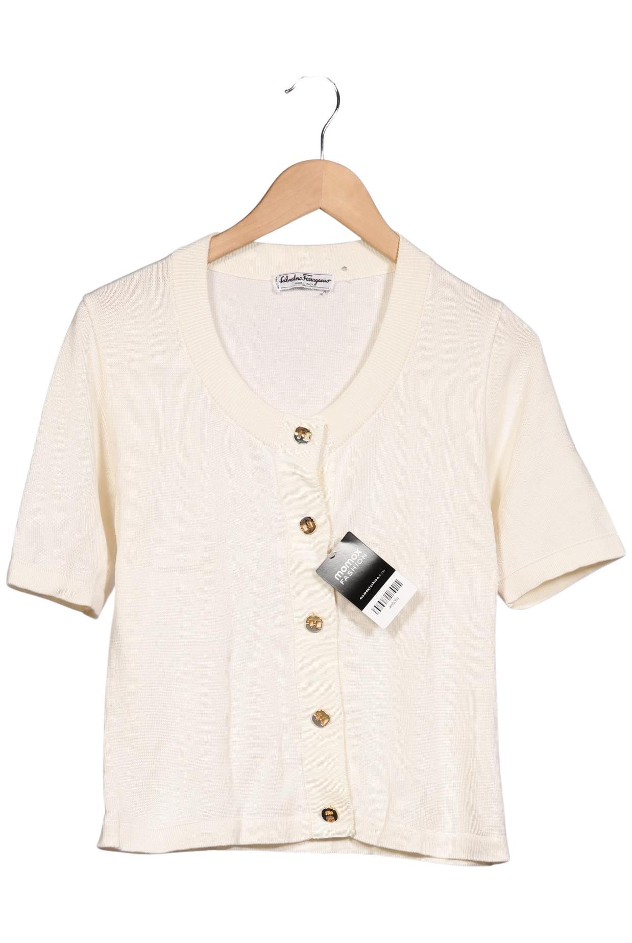 

Salvatore Ferragamo Damen Strickjacke, cremeweiß, Gr. 38