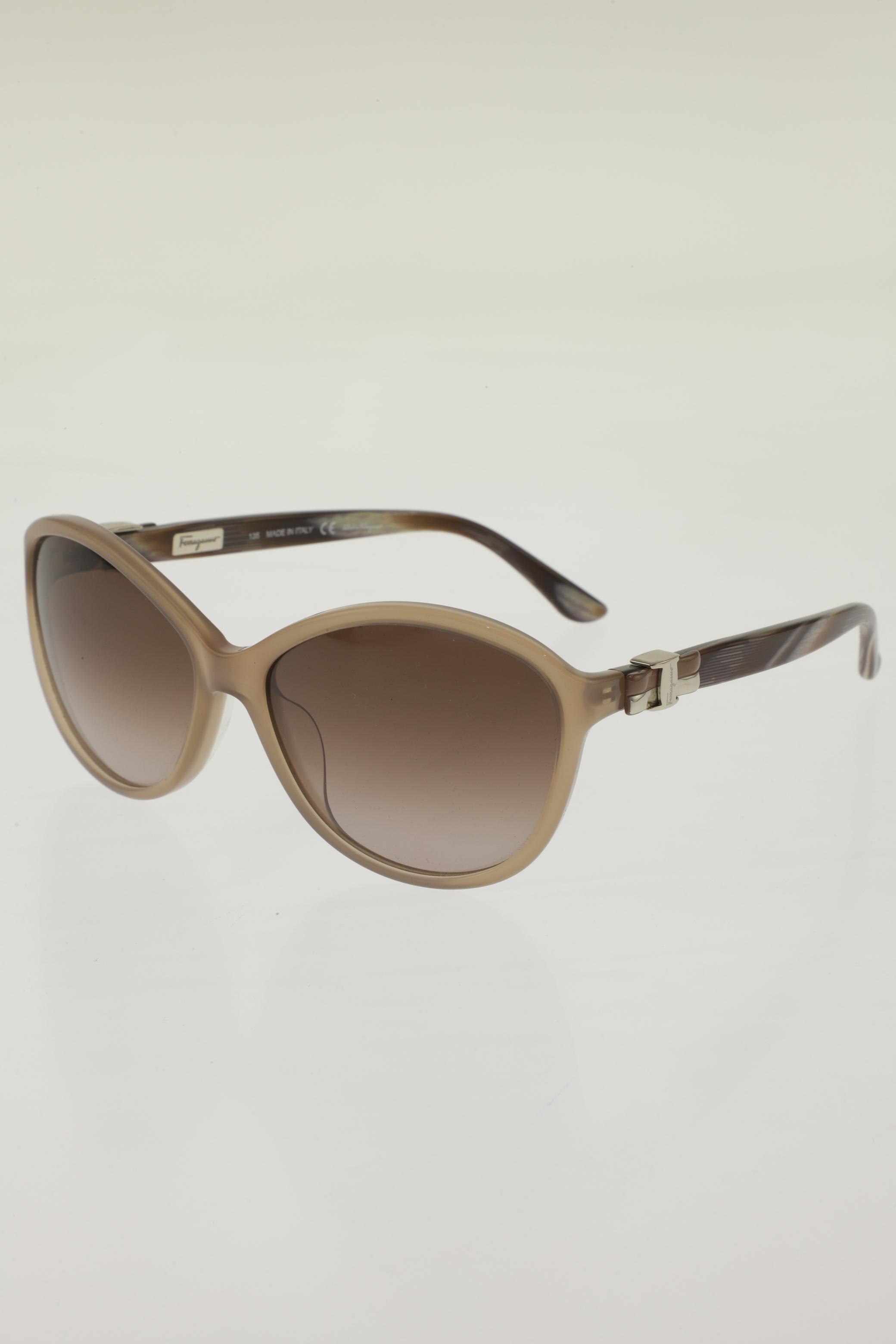

Salvatore Ferragamo Damen Sonnenbrille, beige, Gr.