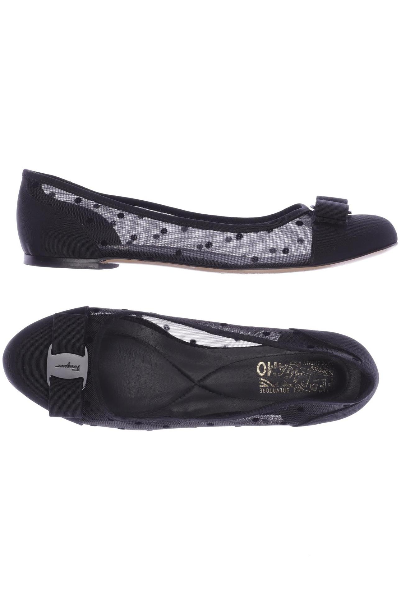 

Salvatore Ferragamo Damen Ballerinas, schwarz, Gr. 8