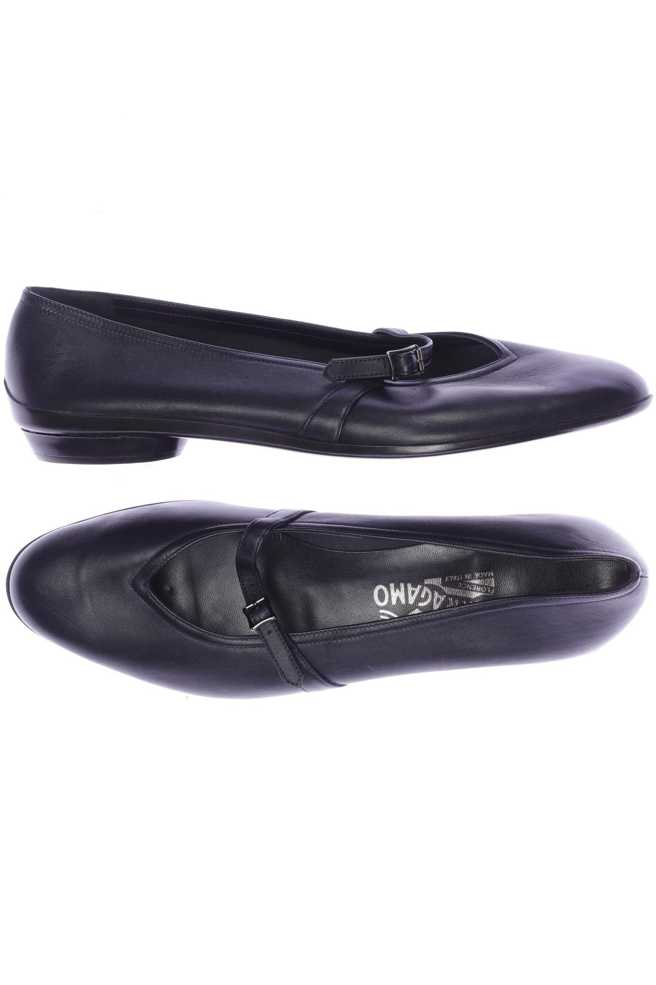 

Salvatore Ferragamo Damen Ballerinas, marineblau, Gr. 39.5