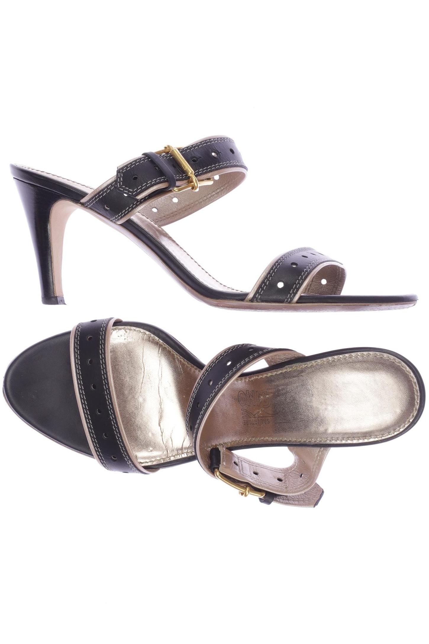 

Salvatore Ferragamo Damen Sandale, schwarz, Gr. 10