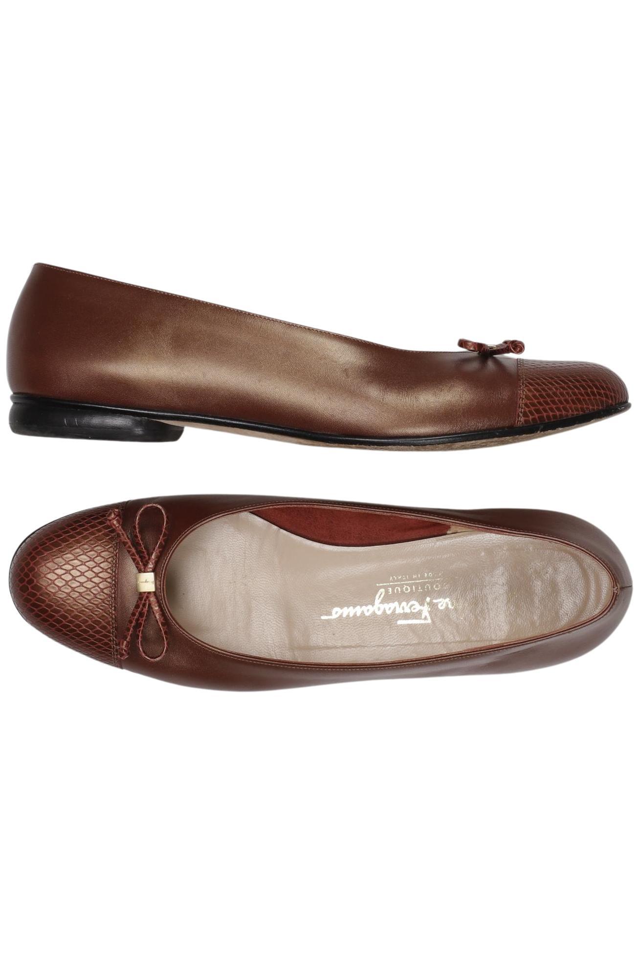 

Salvatore Ferragamo Damen Ballerinas, bordeaux, Gr. 8